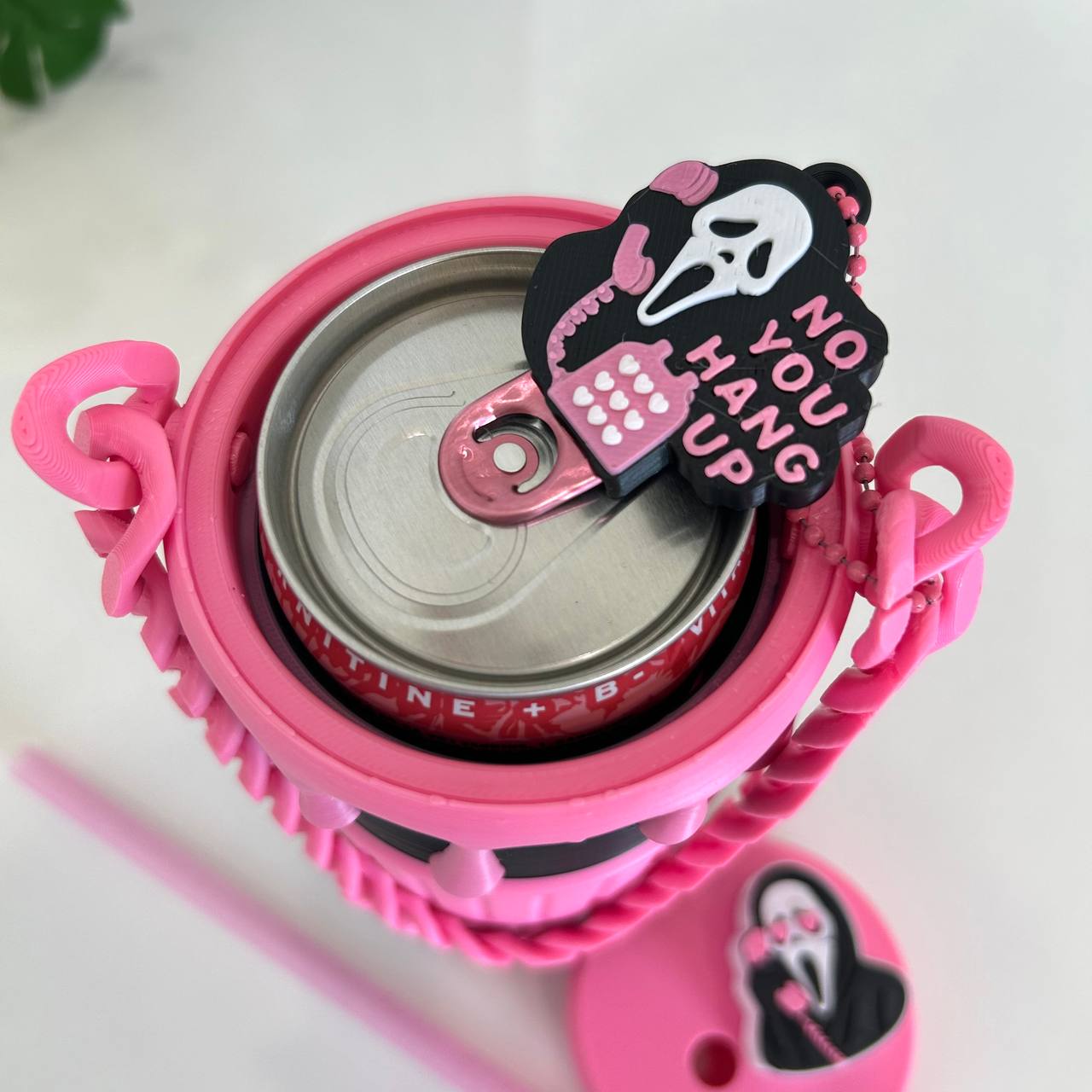 Ghostface 3D-Printed Can Cooler - 12oz