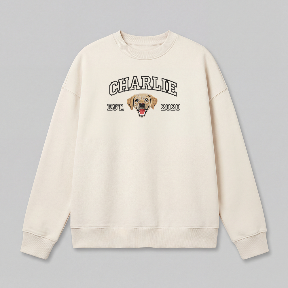 Pet Embroidered Sweatshirt