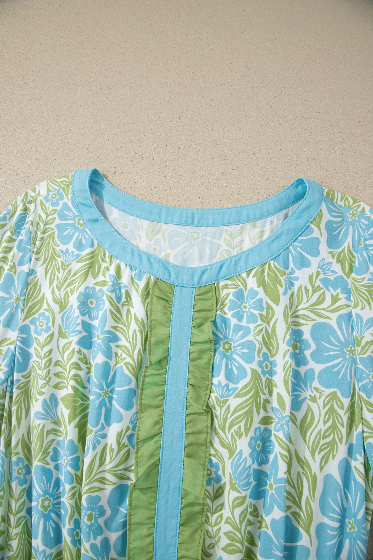 Ruffle Short Sleeve Floral Dress