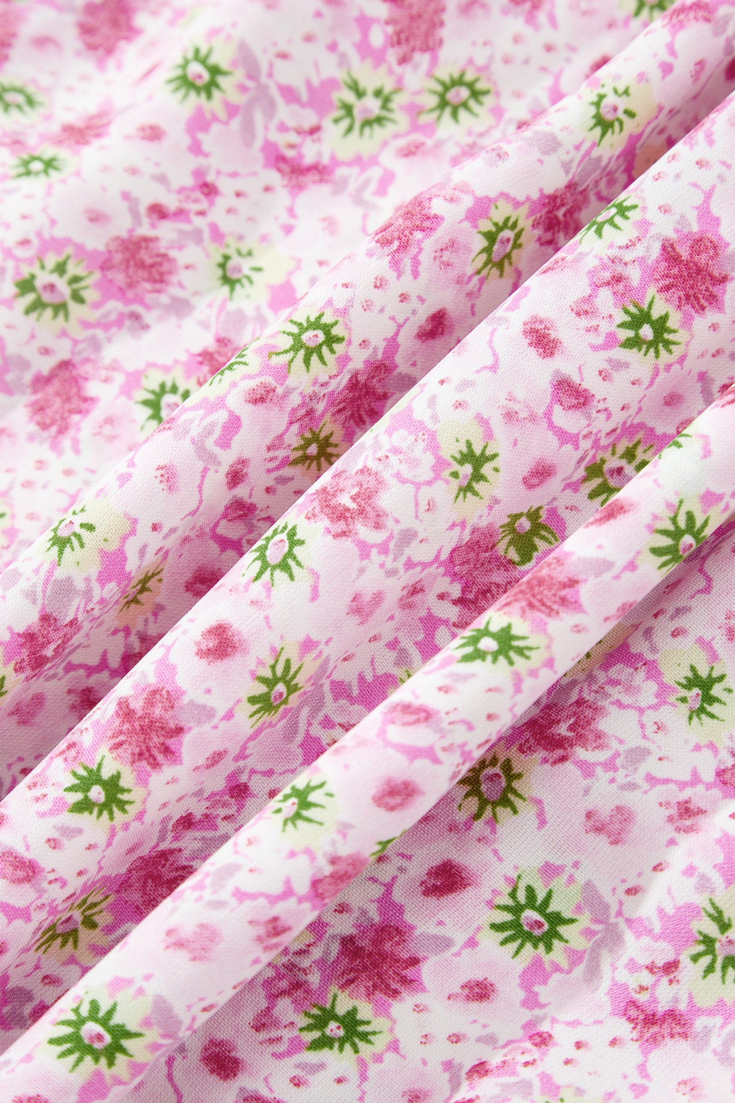 Floral Short Shirred Maxi Dress