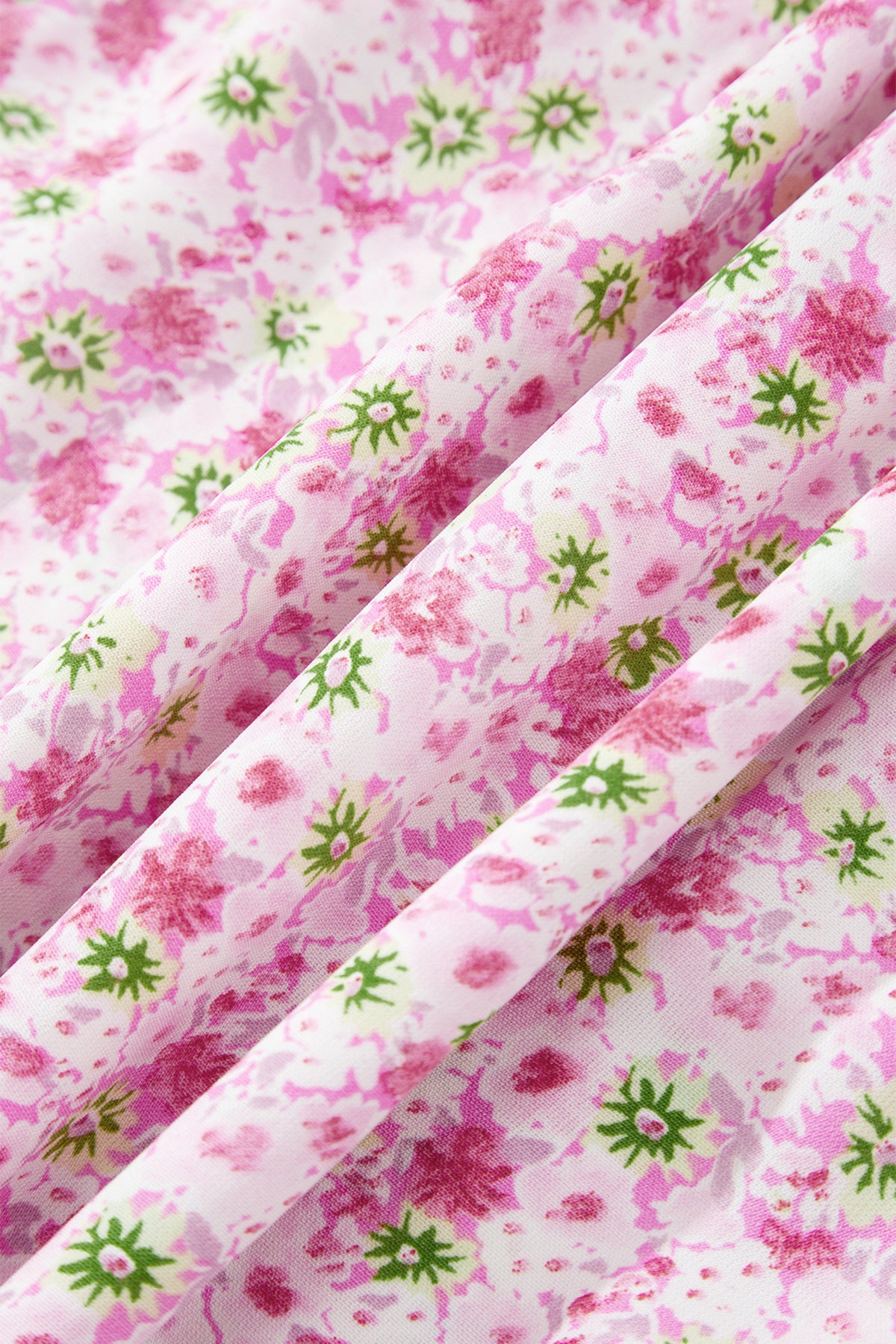 Floral Short Shirred Maxi Dress