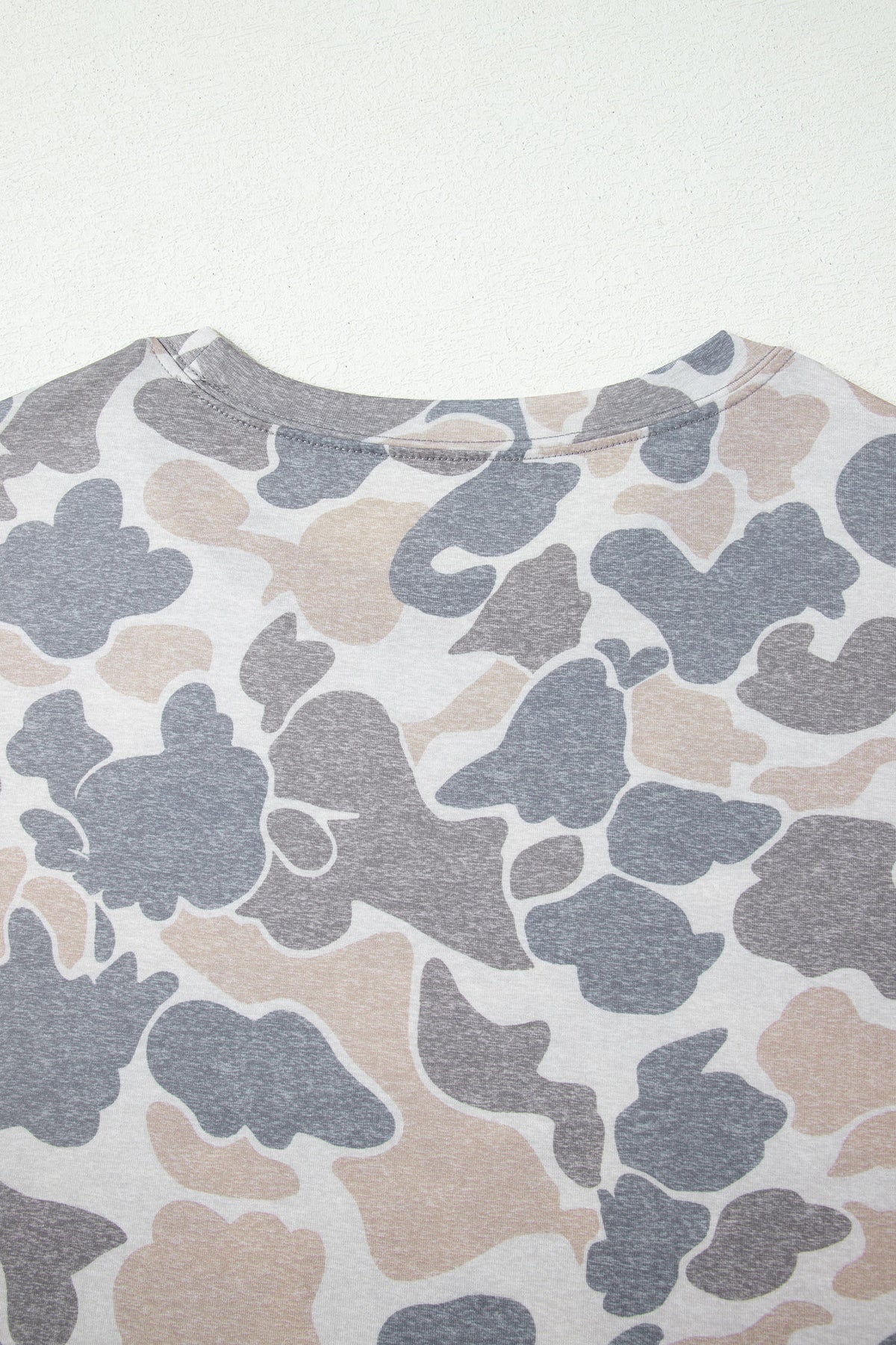 Retro Camouflage Womens Casual Tee