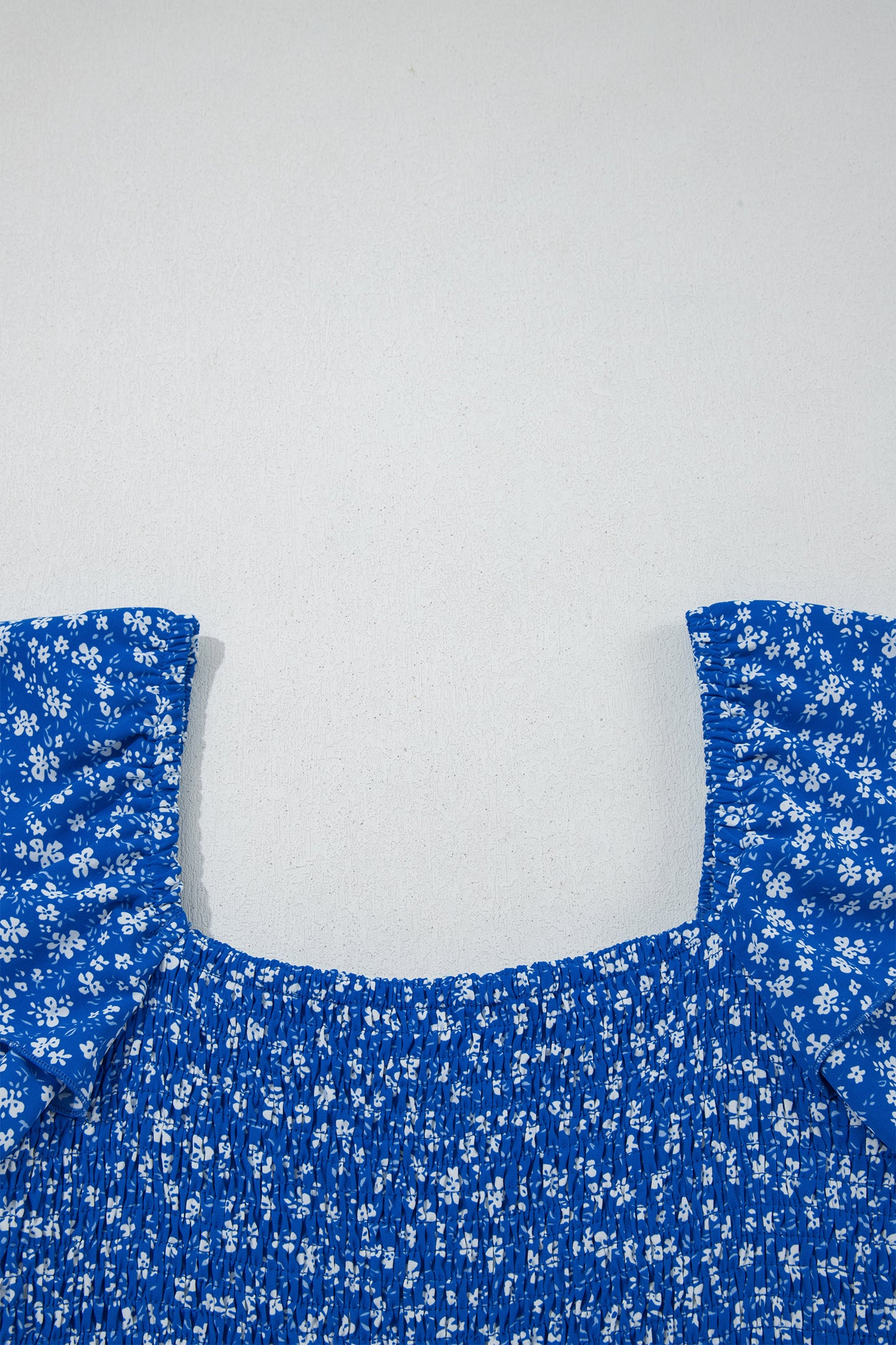 Ditsy Smocked Ruffle Floral Dress