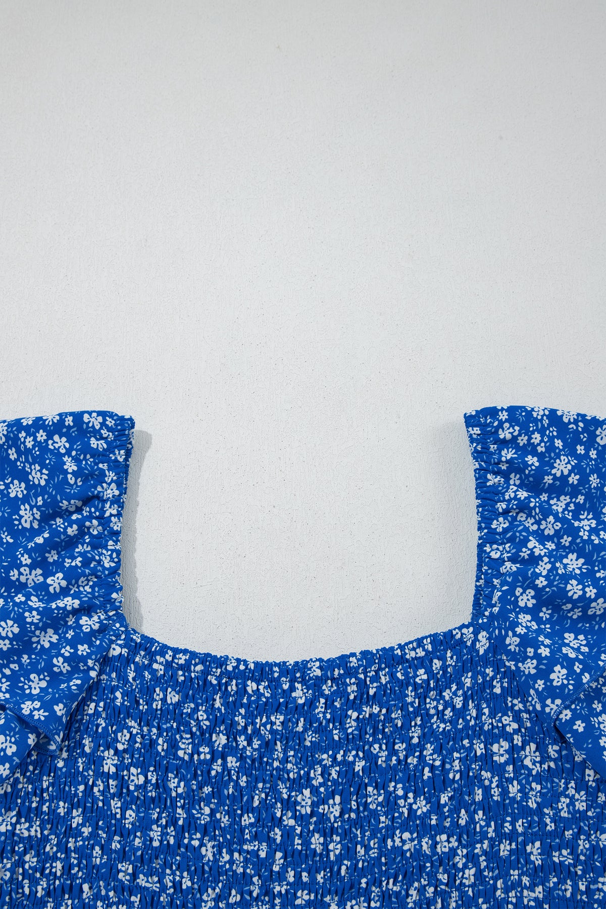 Ditsy Smocked Ruffle Floral Dress