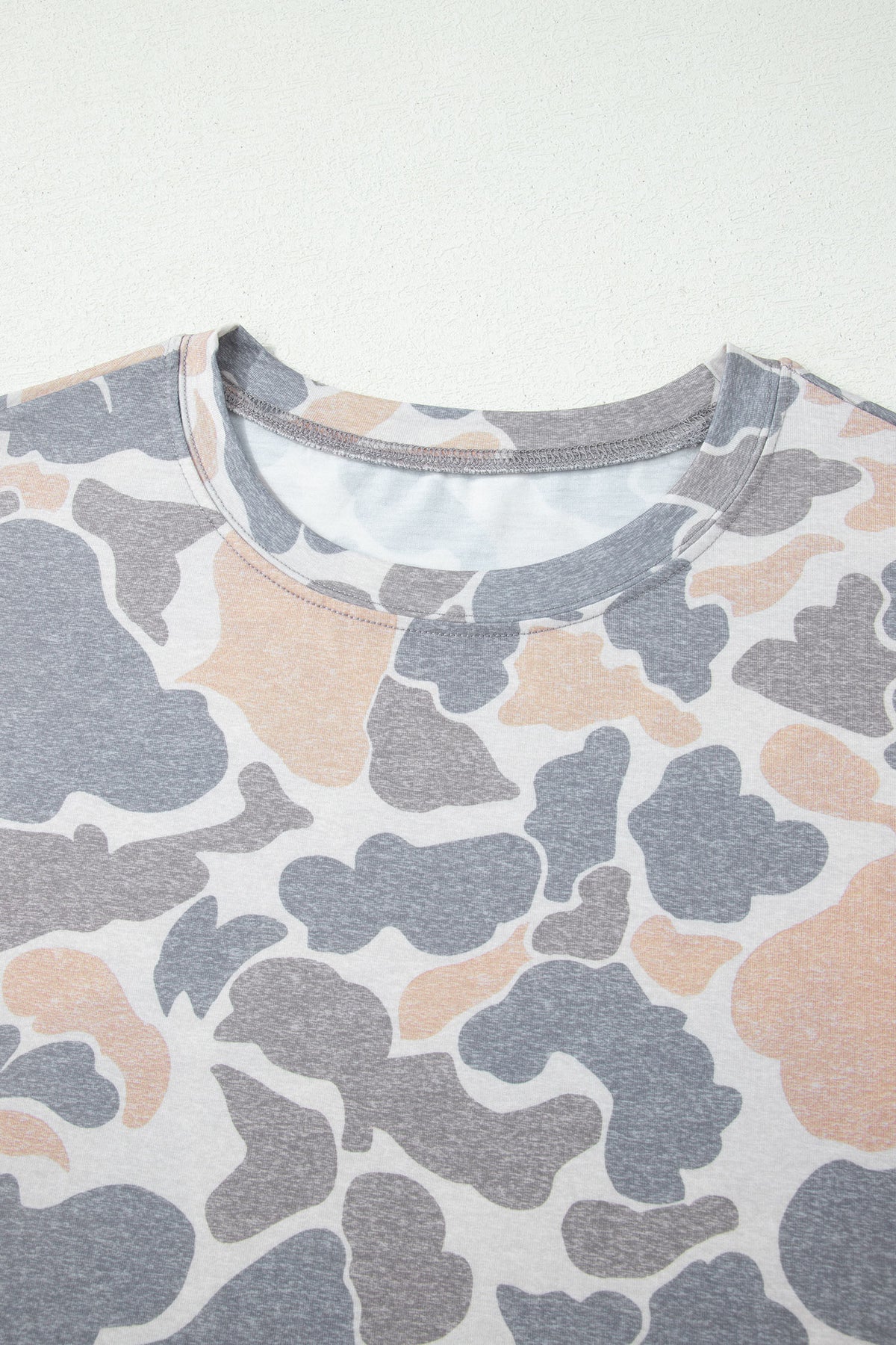 Retro Camouflage Womens Casual Tee