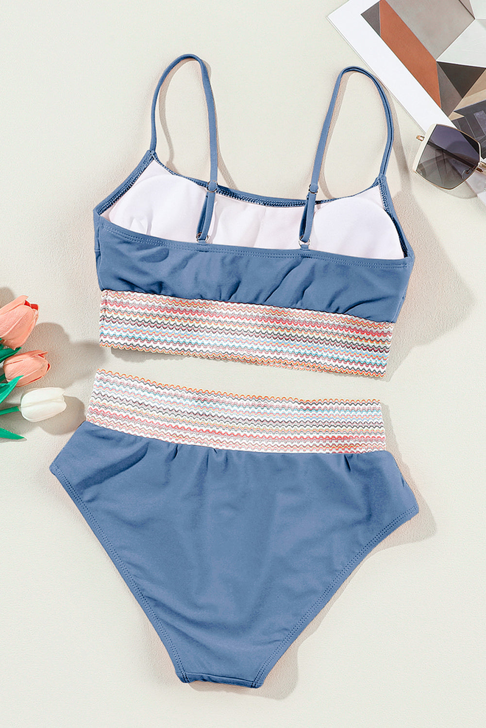 Colorful High Waist Bikini Set