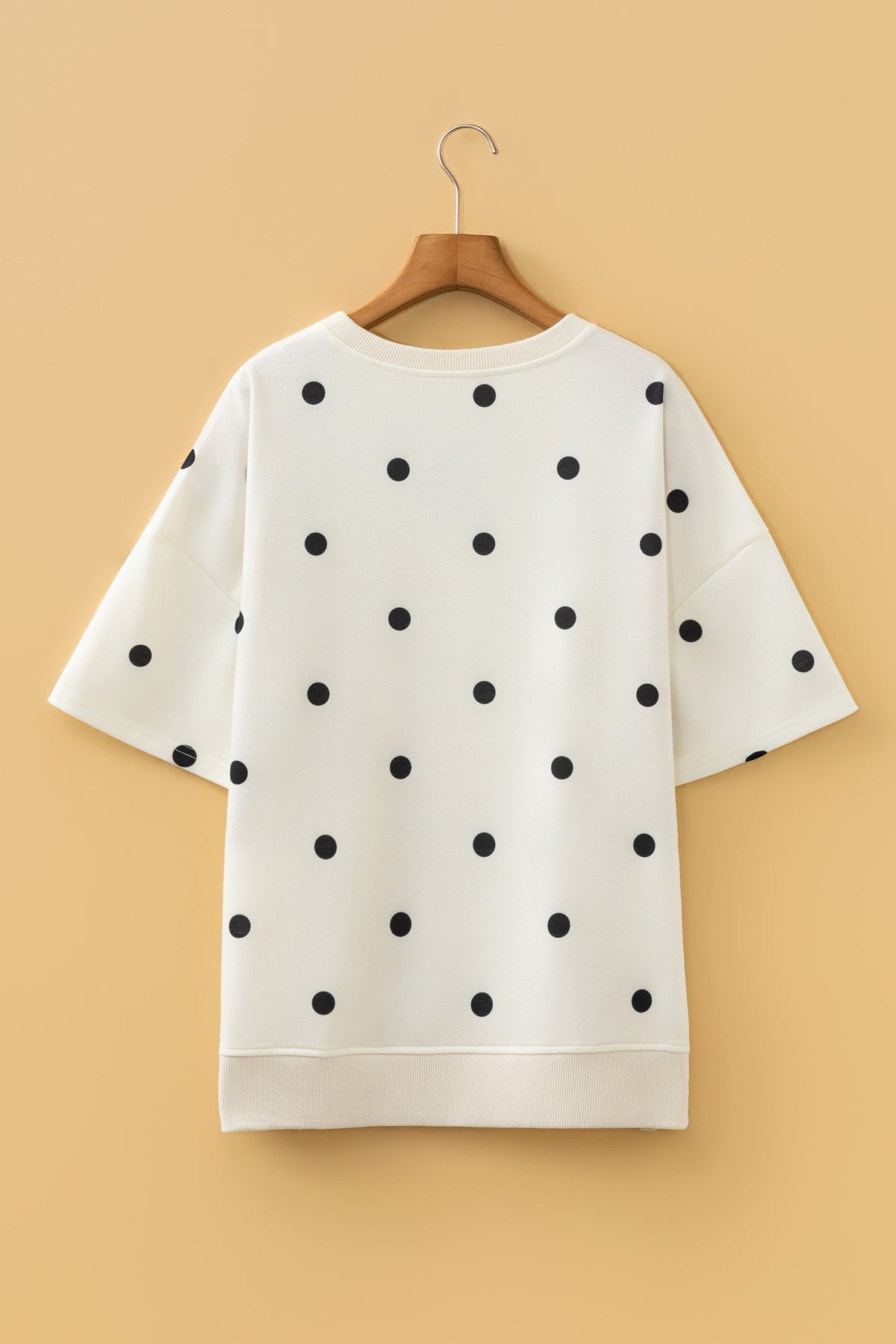 Polka Dot Crossed Oversize Tee