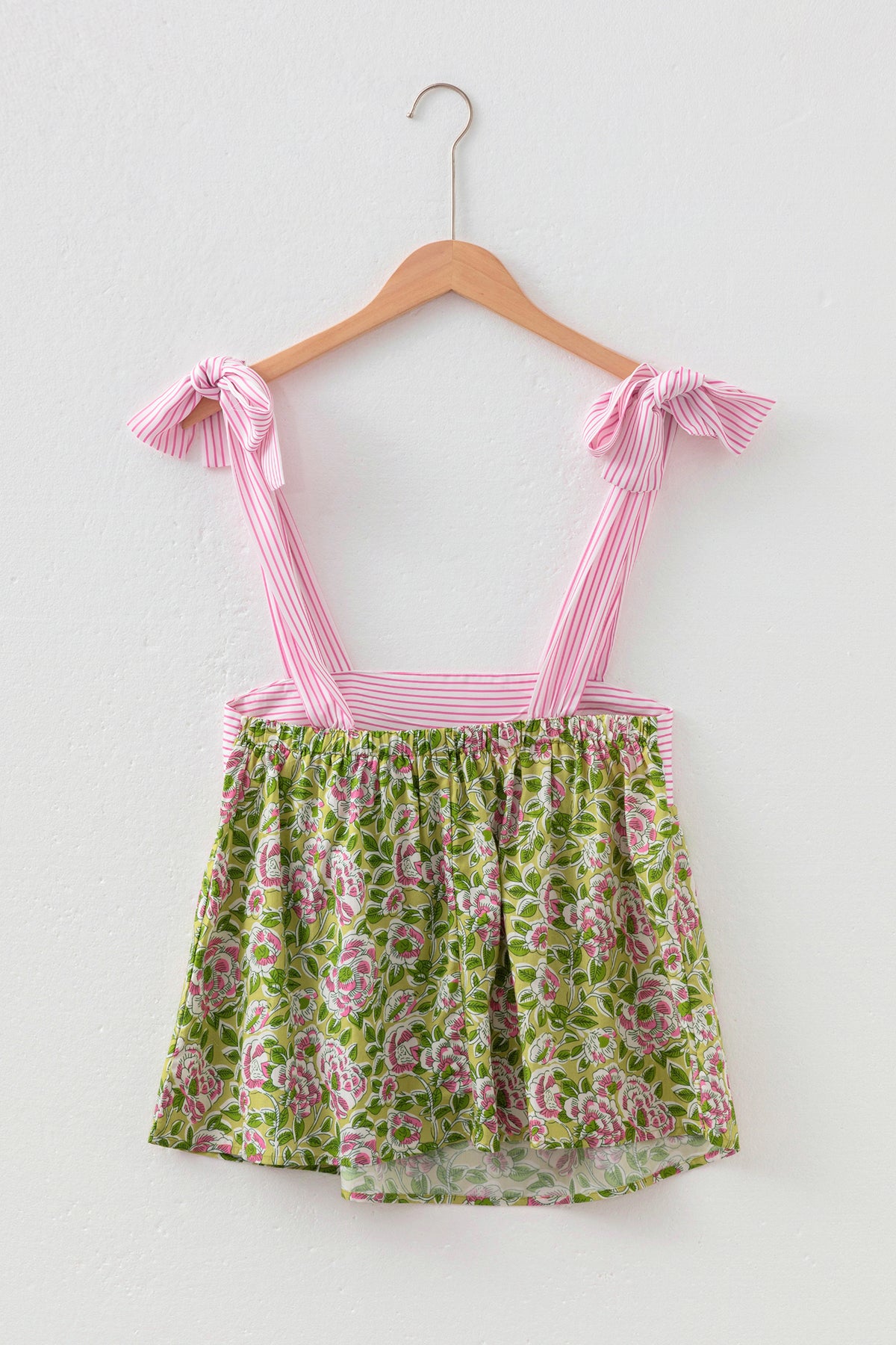 Floral Printed Babydoll Tank Top