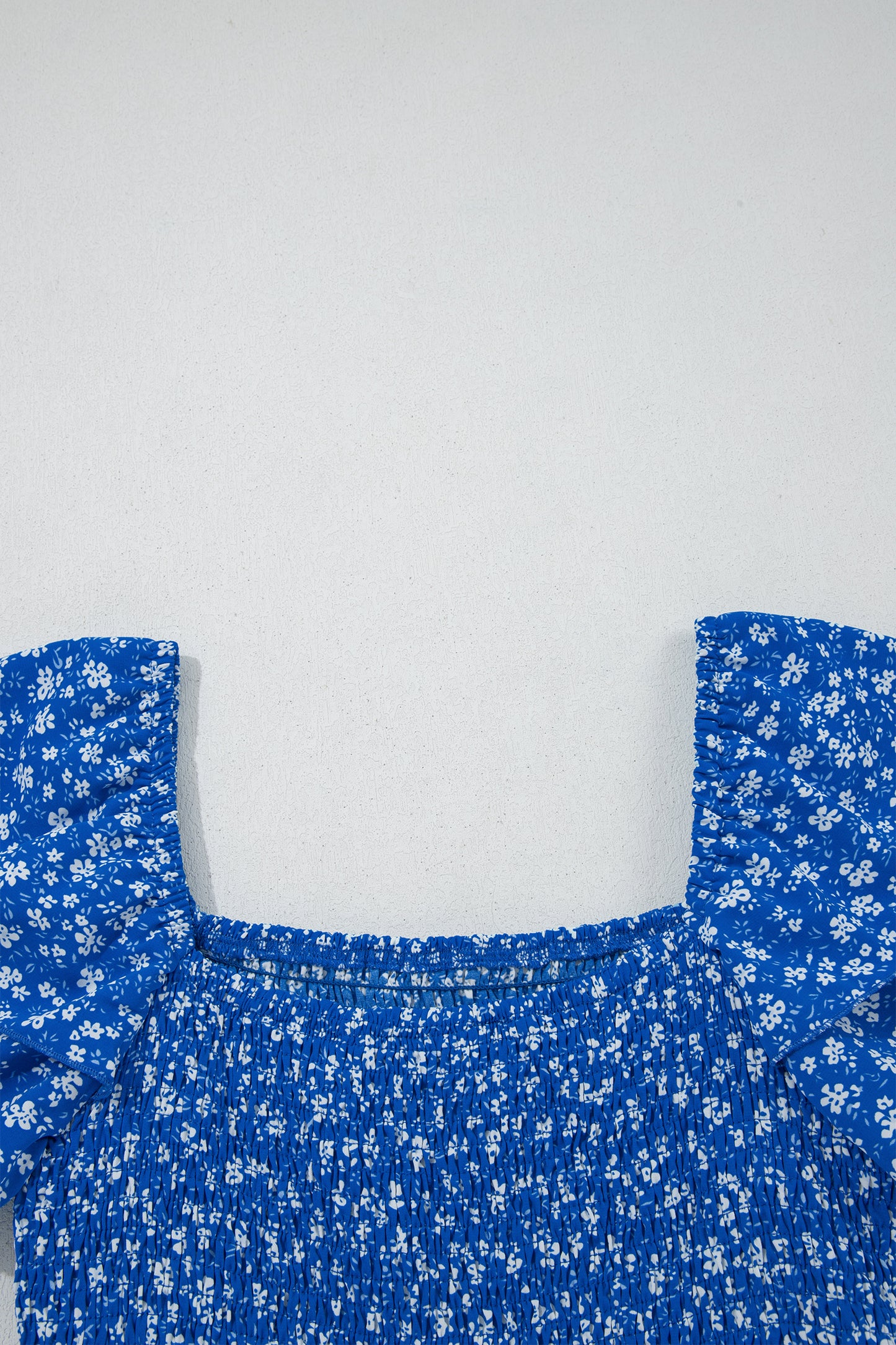 Ditsy Smocked Ruffle Floral Dress