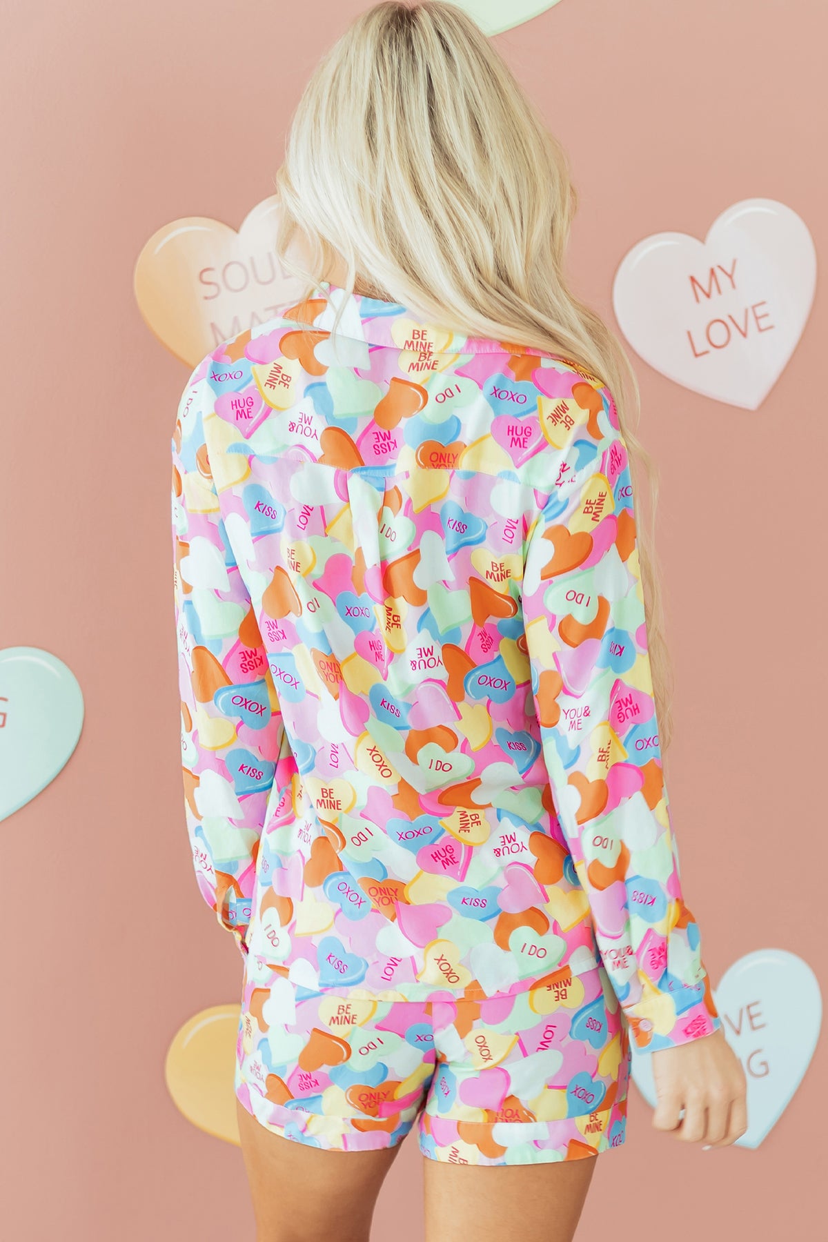 Valentines Candy V-neck Lounge Set