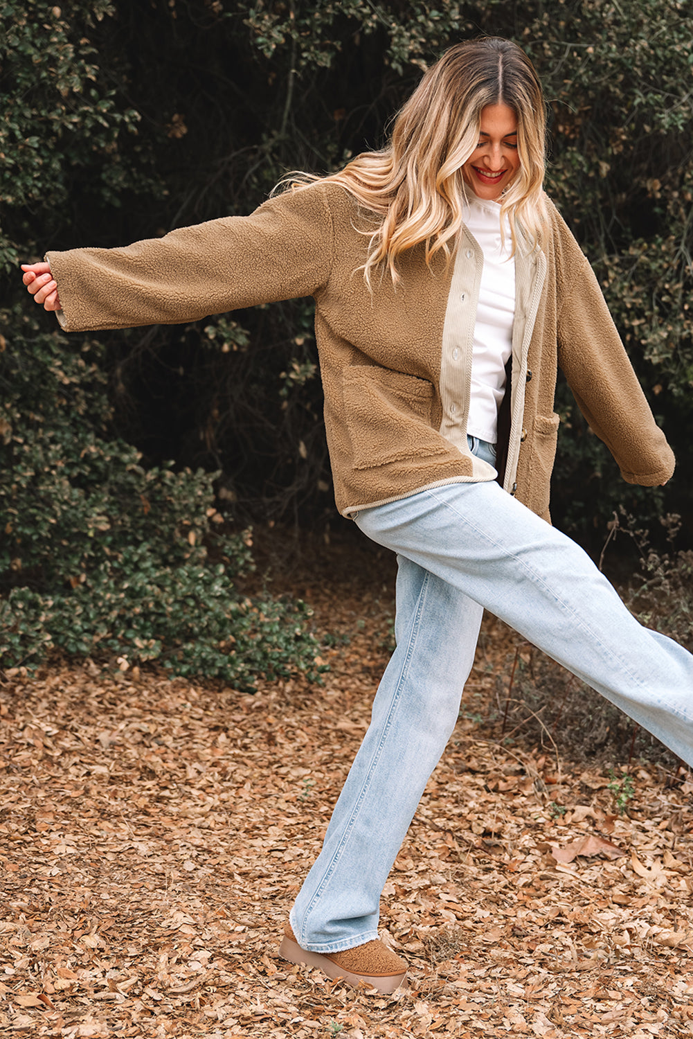 French Puffy Plush Corduroy Jackets