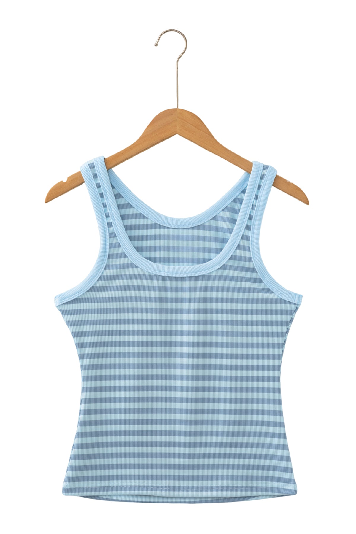 Stripe Ribbed Knit Tank Top