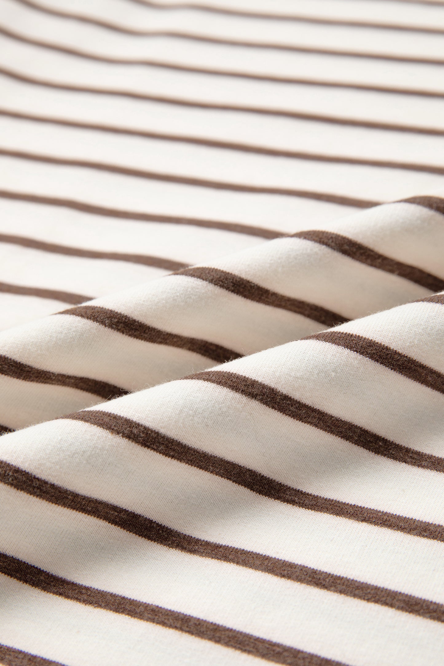 Stripe Ribbed Round Tank Top