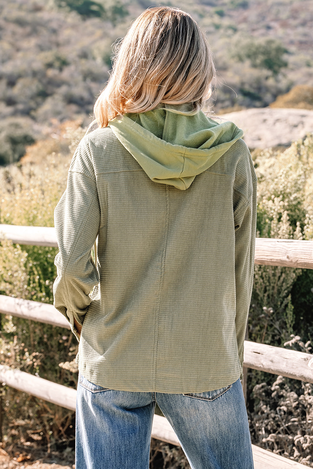 Thermal Knit Textured Hooded Jackets