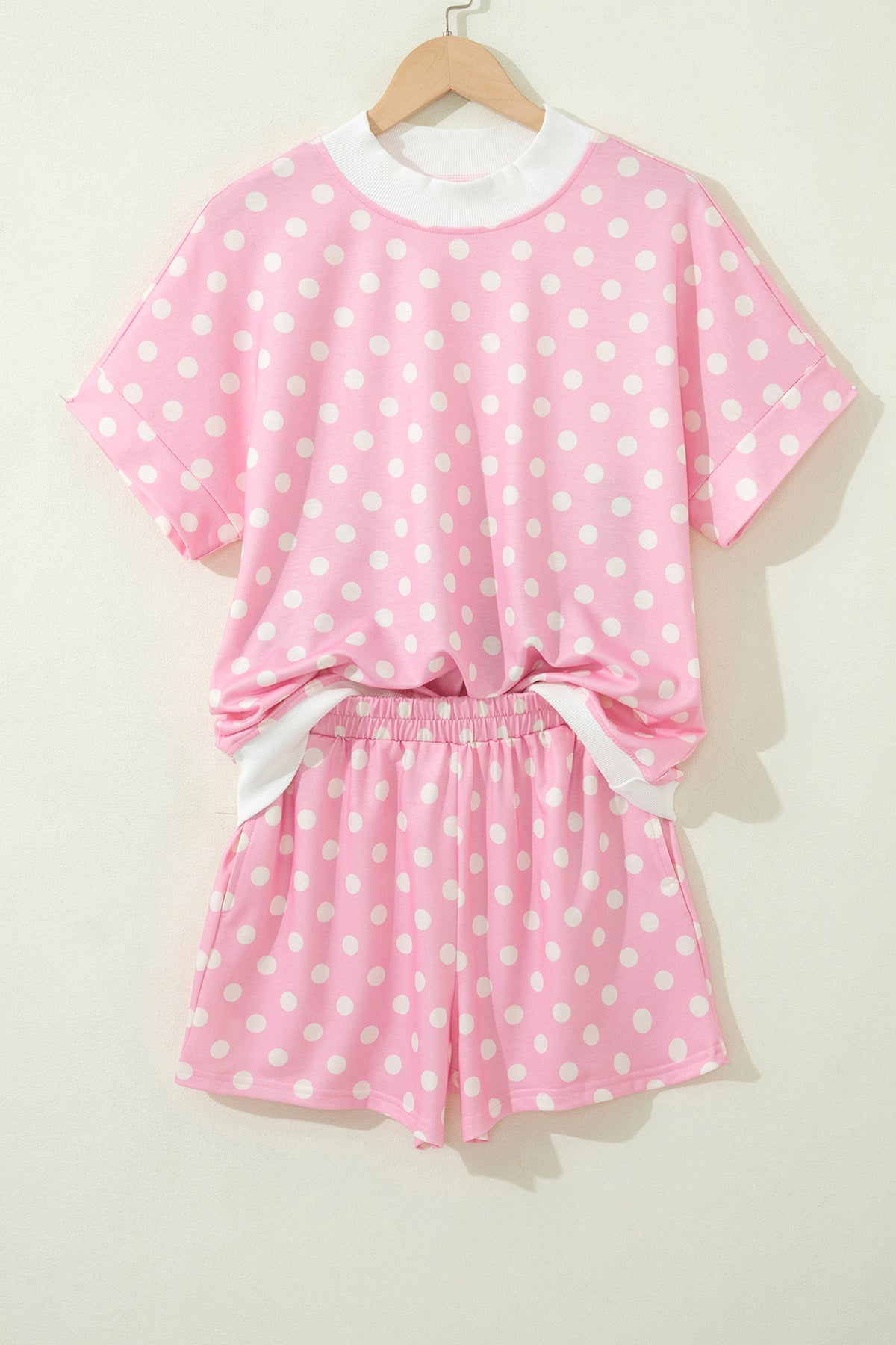 Polka Dot Mock Short Set