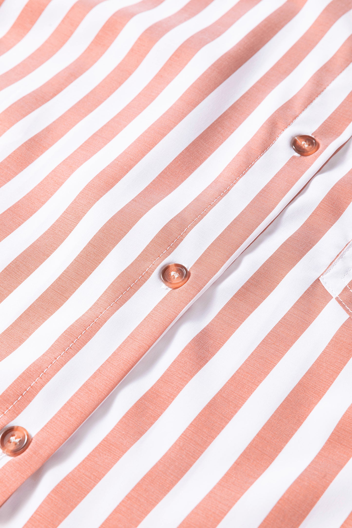 Stripe Collar Ruffle Hem Blouse