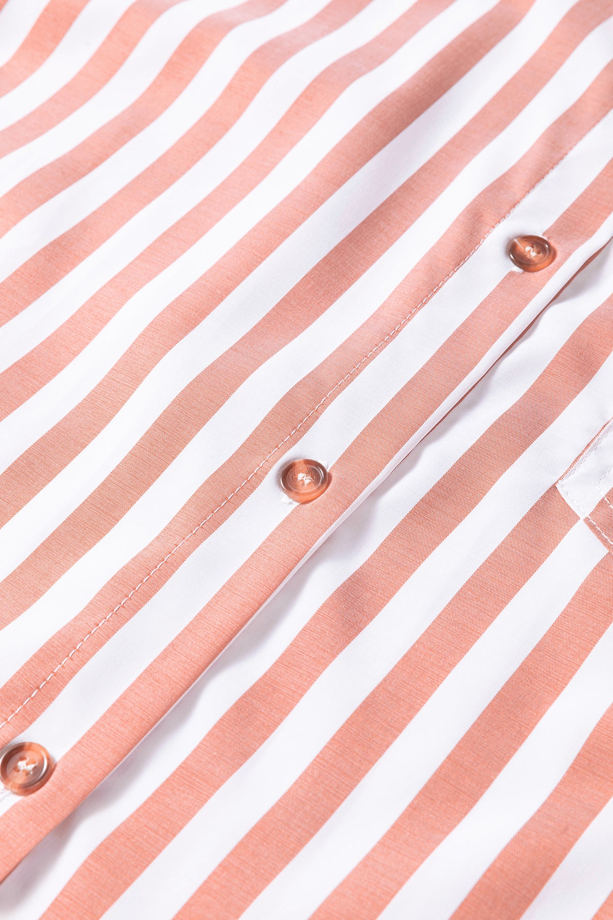 Stripe Collar Ruffle Hem Blouse