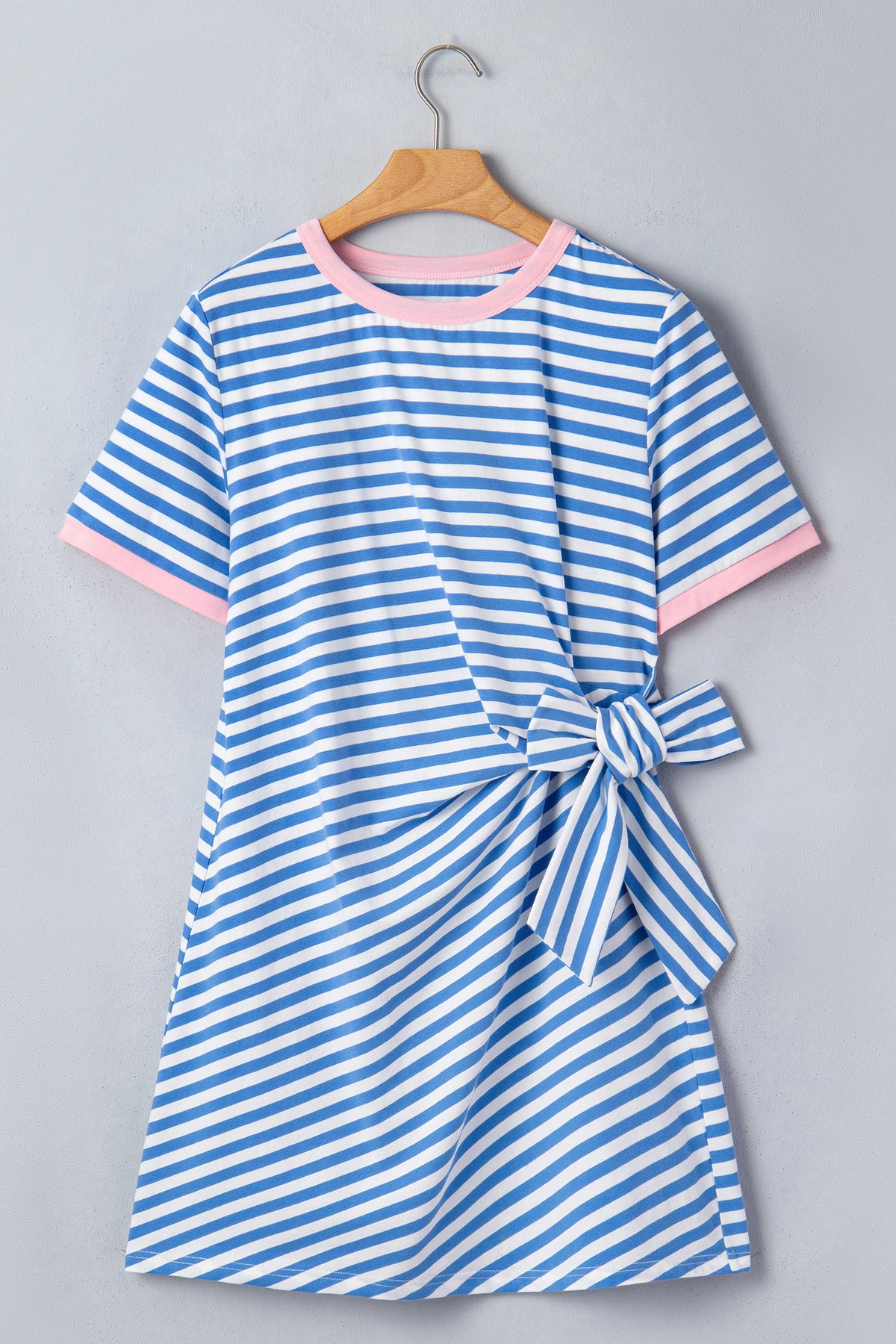 Stripe Mini T Shirt Dresses