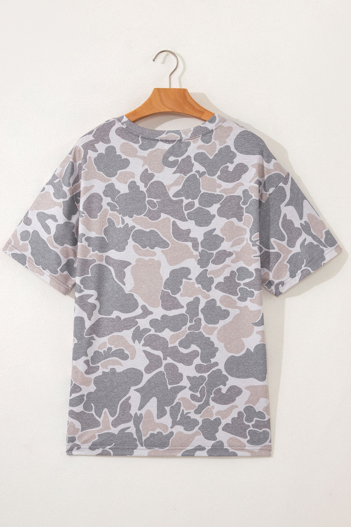 Retro Camouflage Womens Casual Tee
