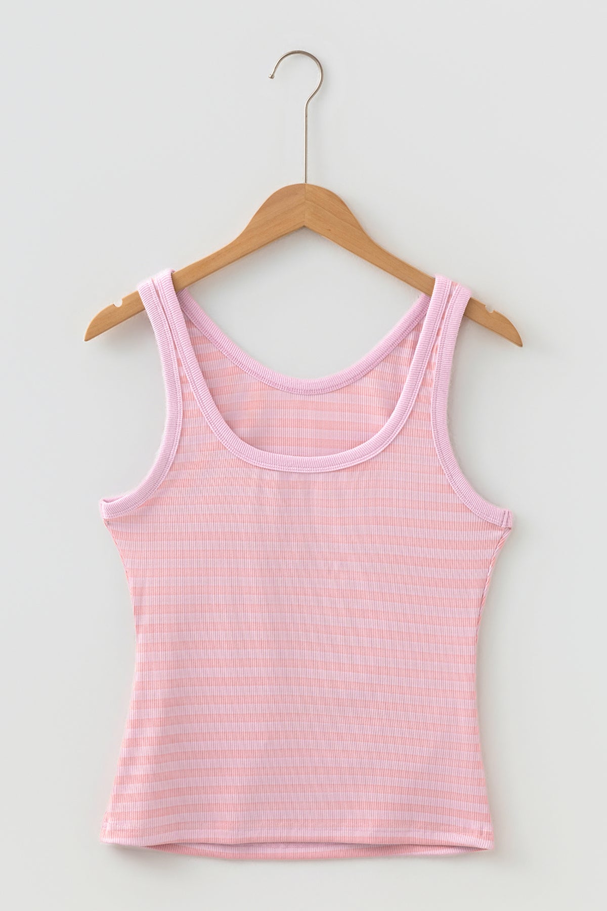 Stripe Ribbed Knit Tank Top
