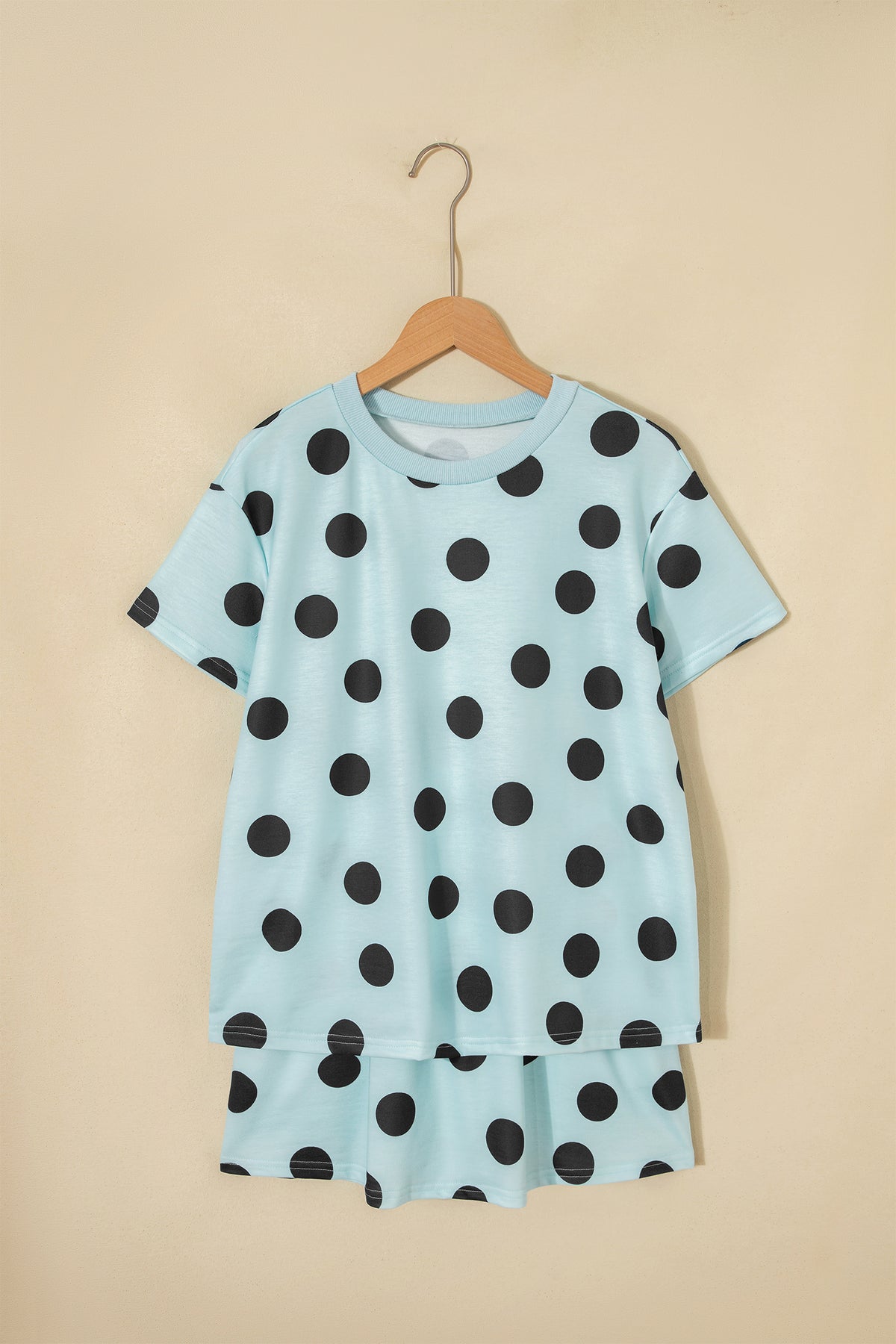 Polka Dot Top Two-Piece Set