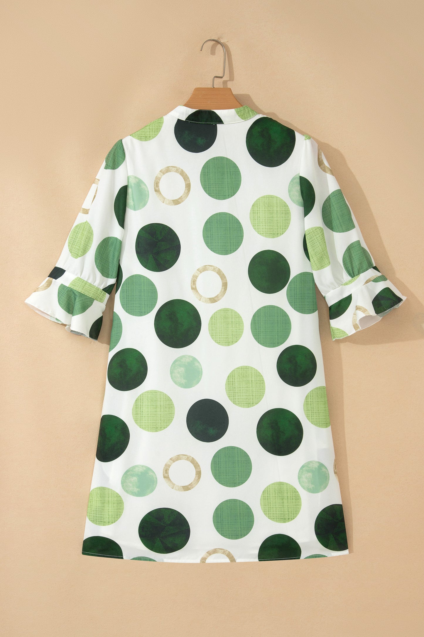 Polka Dot Flounced Mini Dress