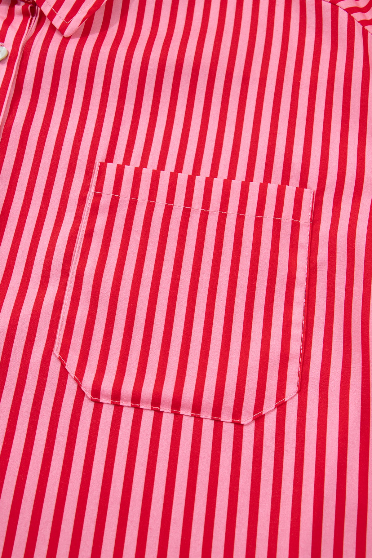 Stripe Button-up Long Sleeve Blouse