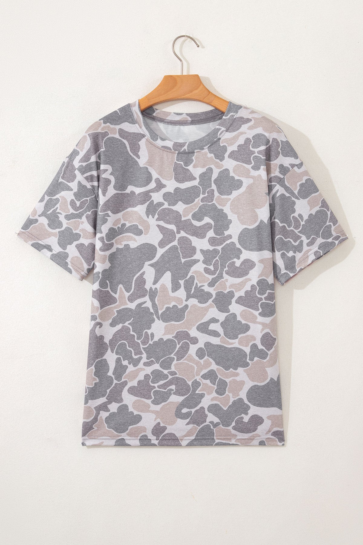 Retro Camouflage Womens Casual Tee