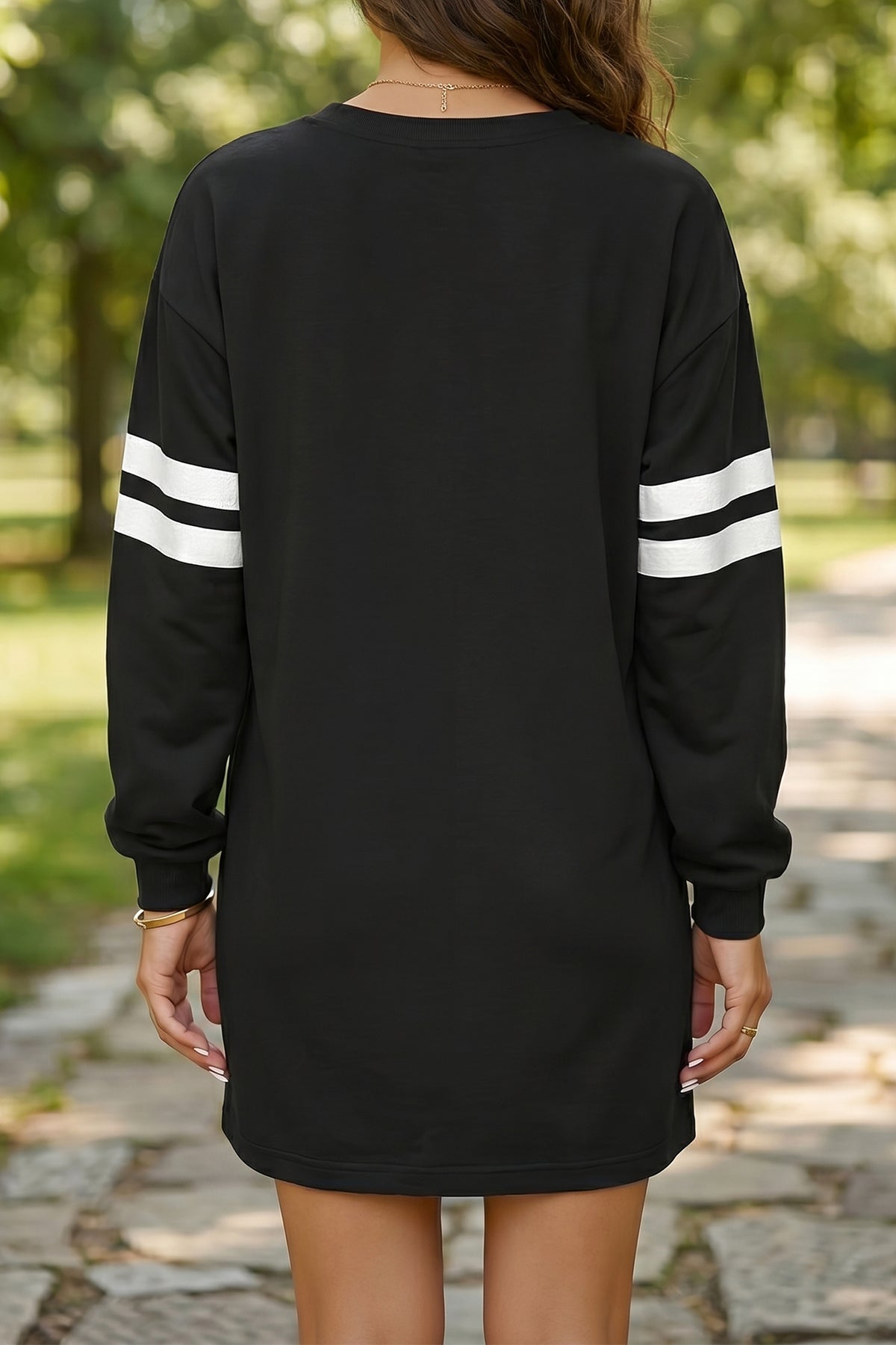 Fiery Varsity Banded Mini Dress