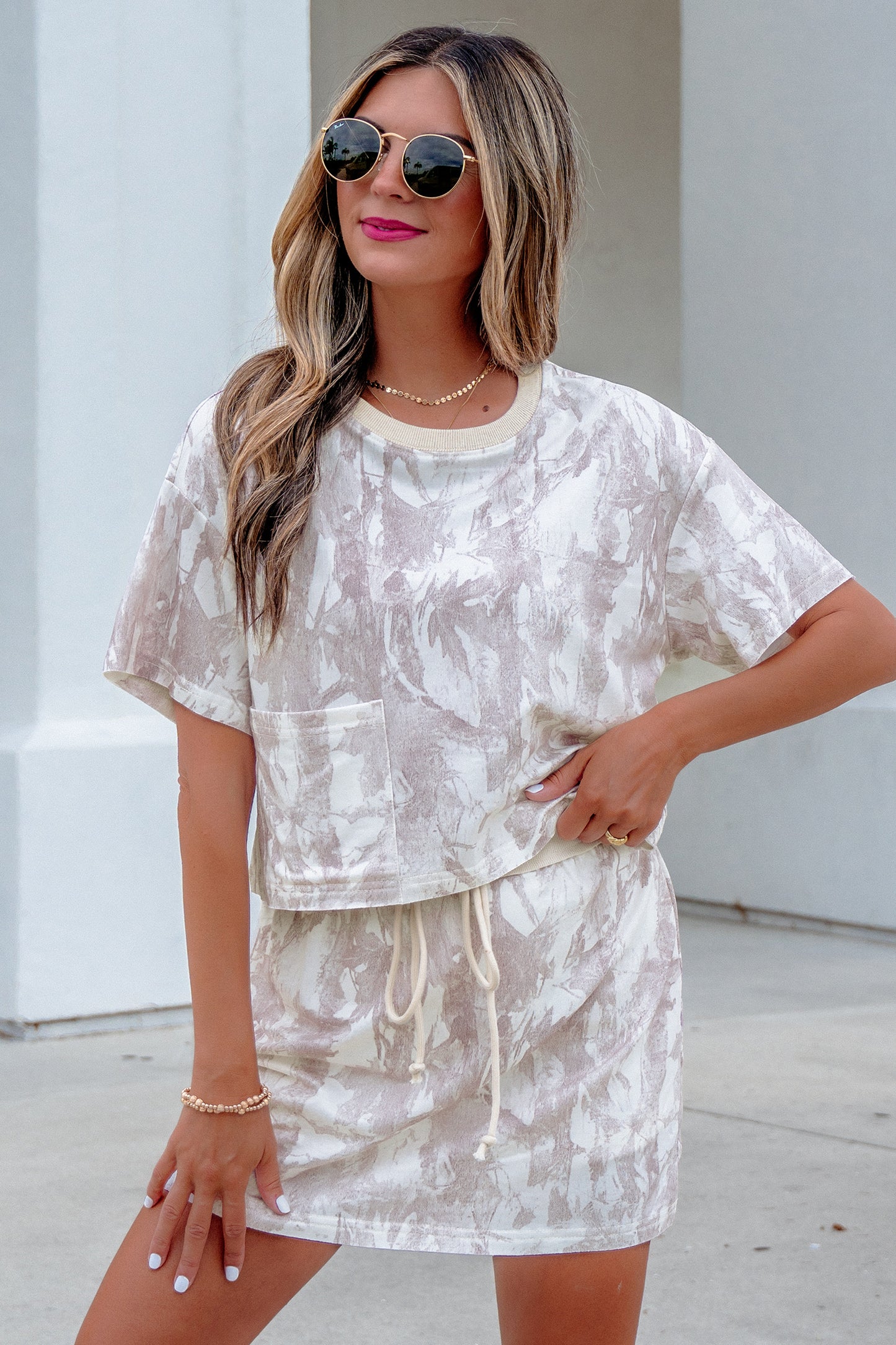 Woodland Camo Raw Two-Piece Set