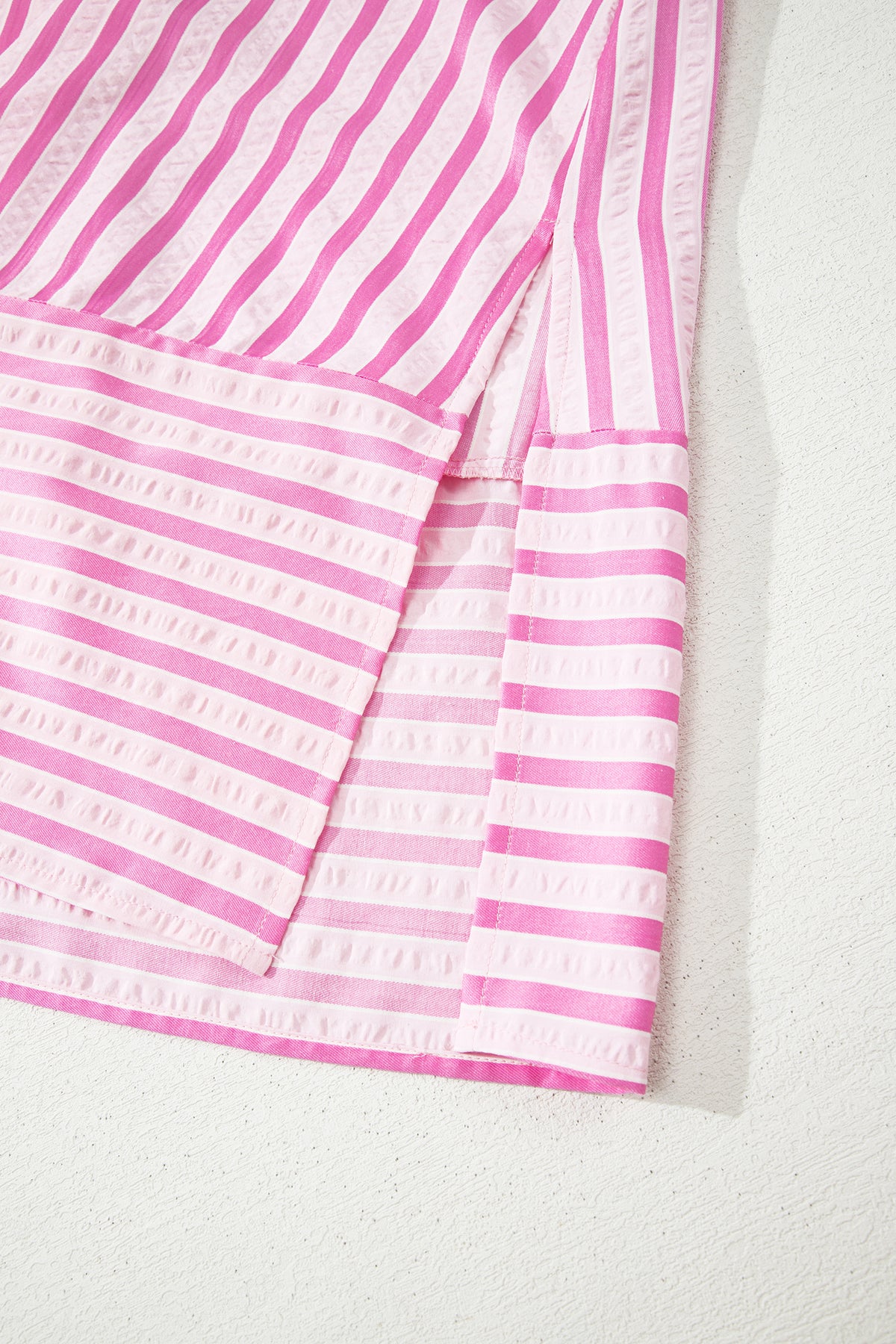 Stripe Short Sleeve Maxi Dress