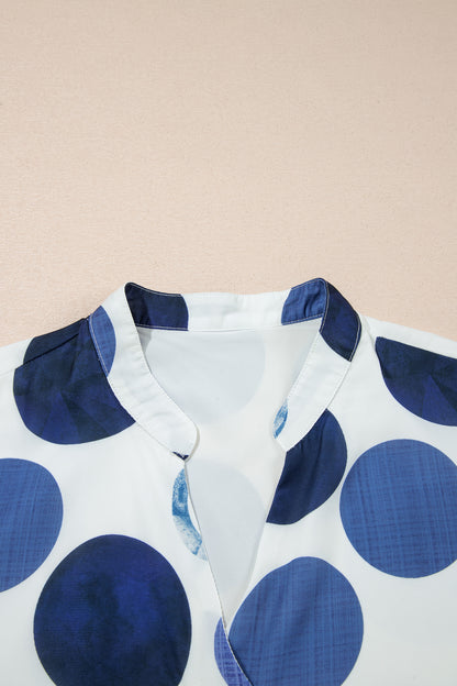 Polka Dot Flounced Mini Dress