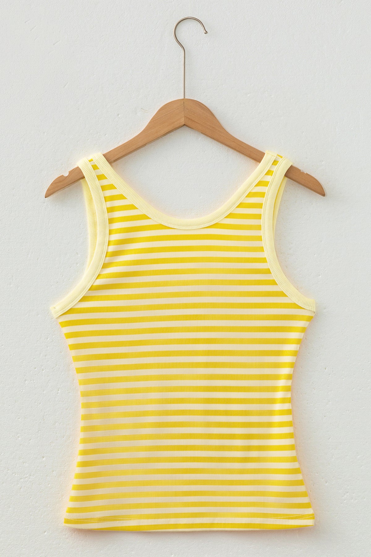 Stripe Ribbed Knit Tank Top