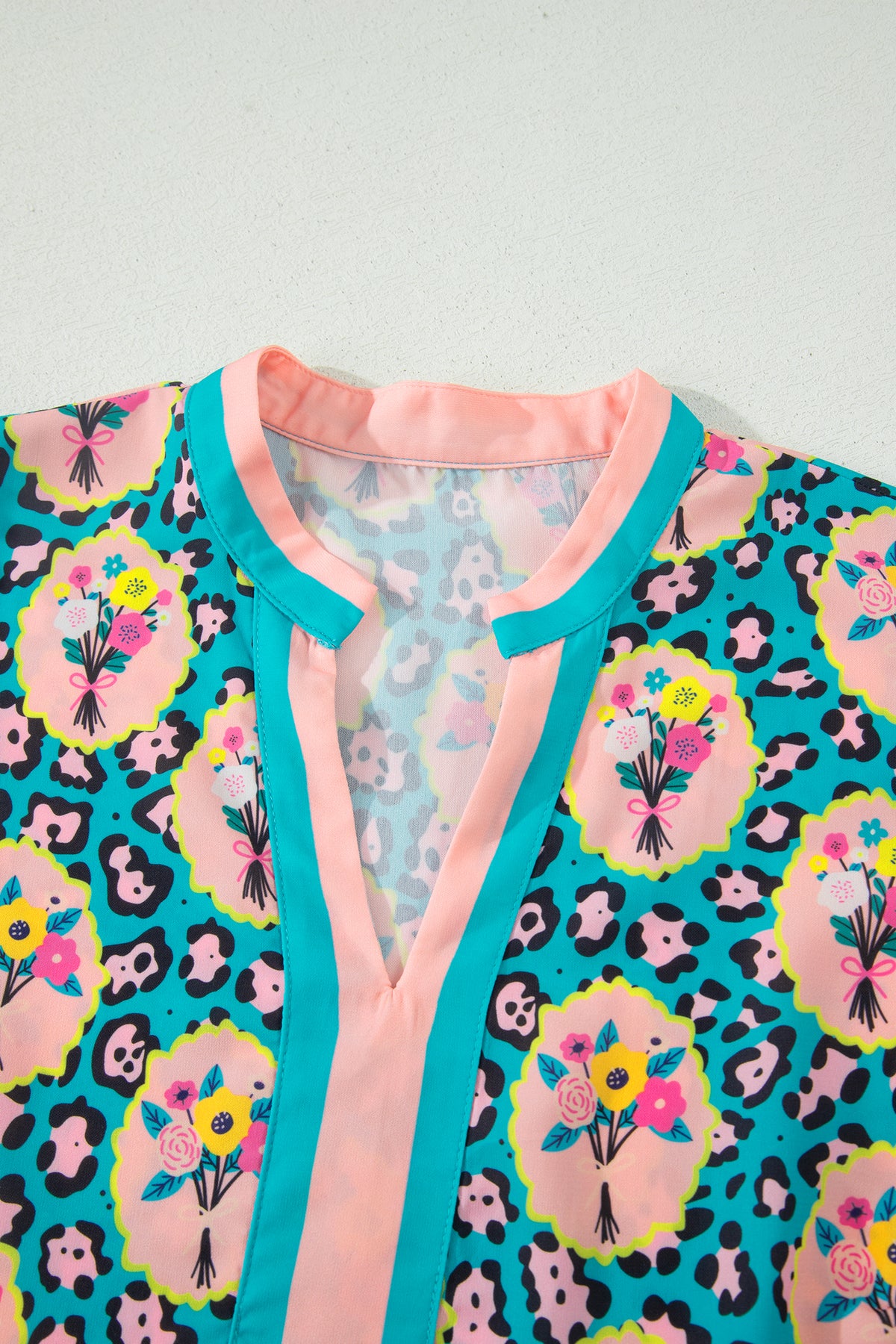 Leopard Short Floral Dress