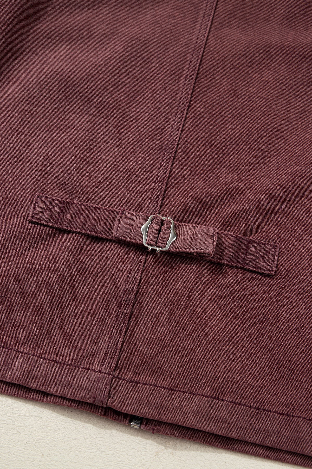 Corduroy Collar Zipped Denim Jackets
