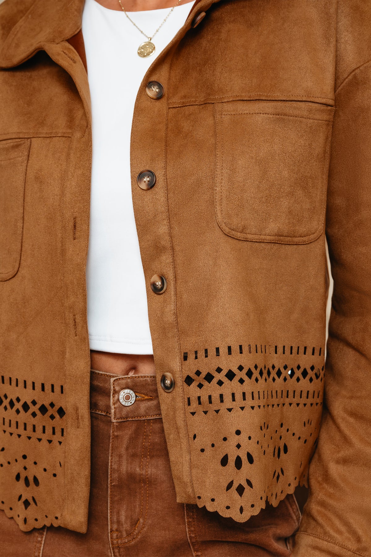 Thai Curry Color Faux Jackets