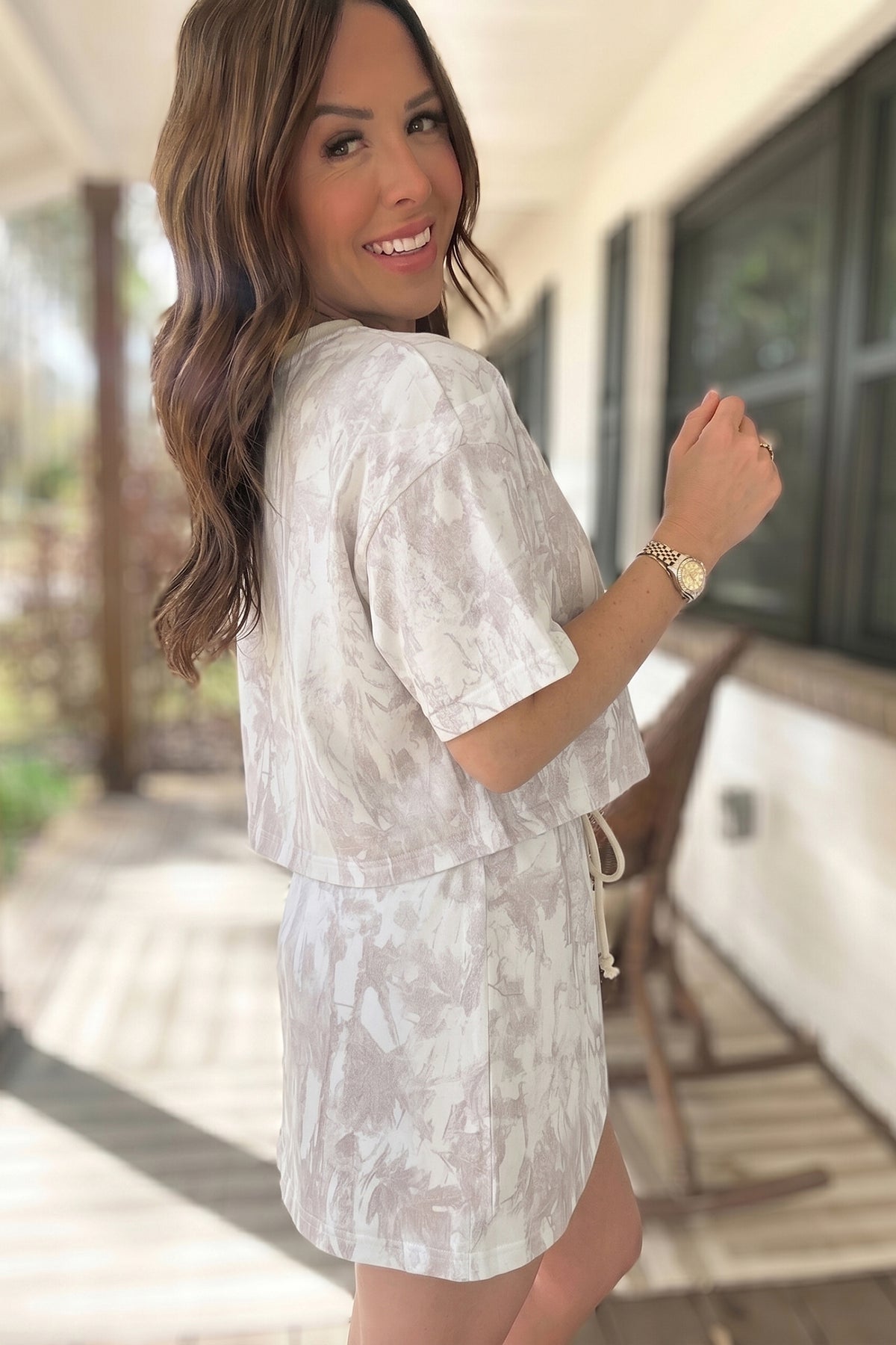 Woodland Camo Raw Two-Piece Set