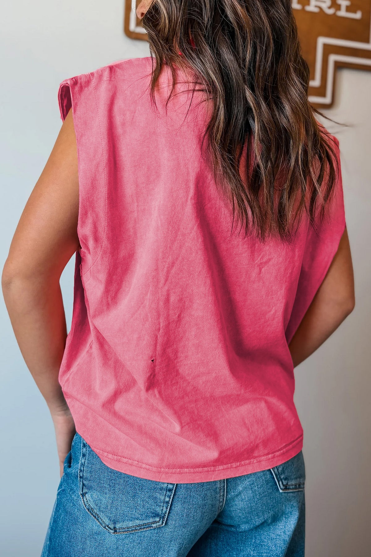Toner Washed Sleeveless Tank Top