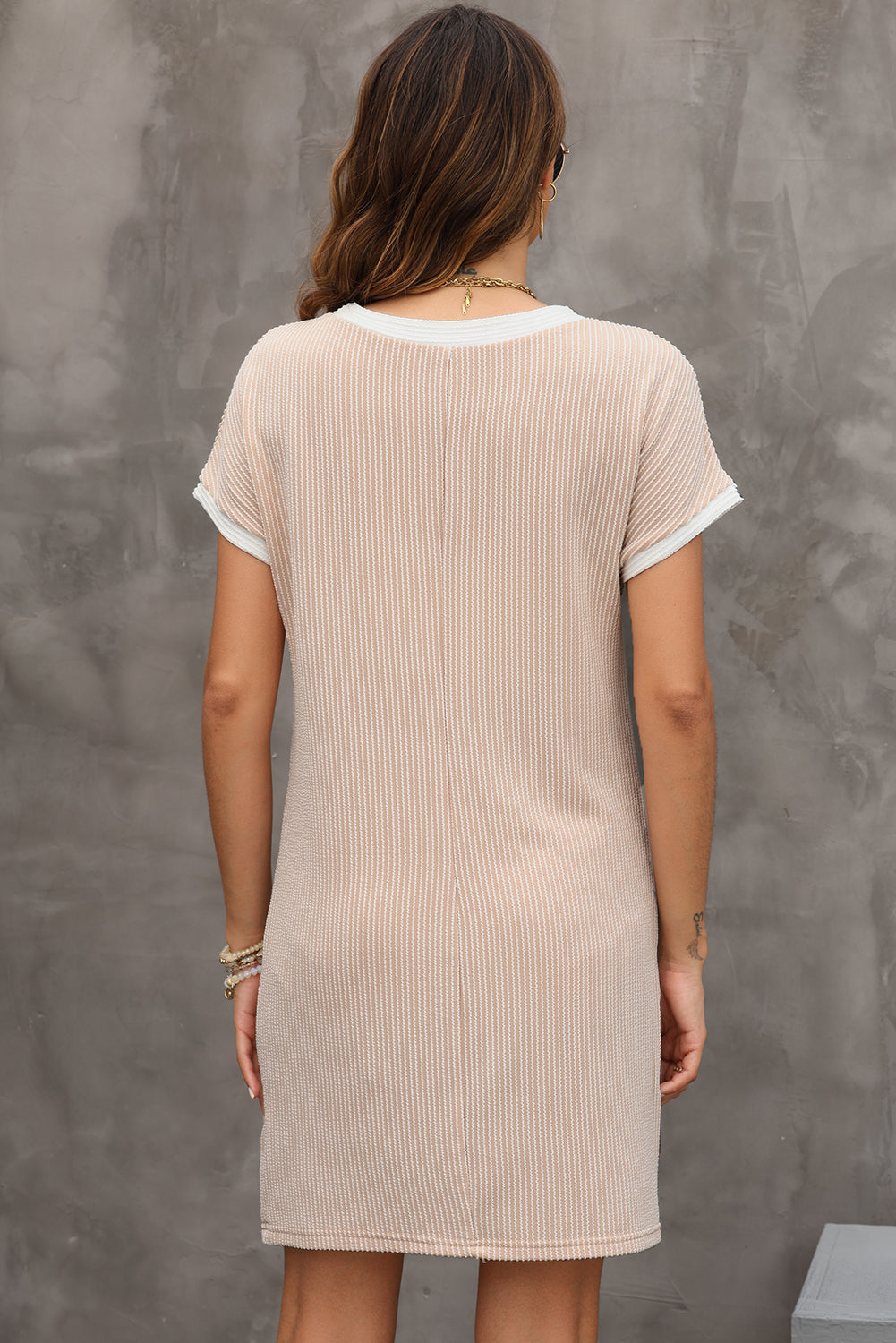 Color Block T Shirt Dresses
