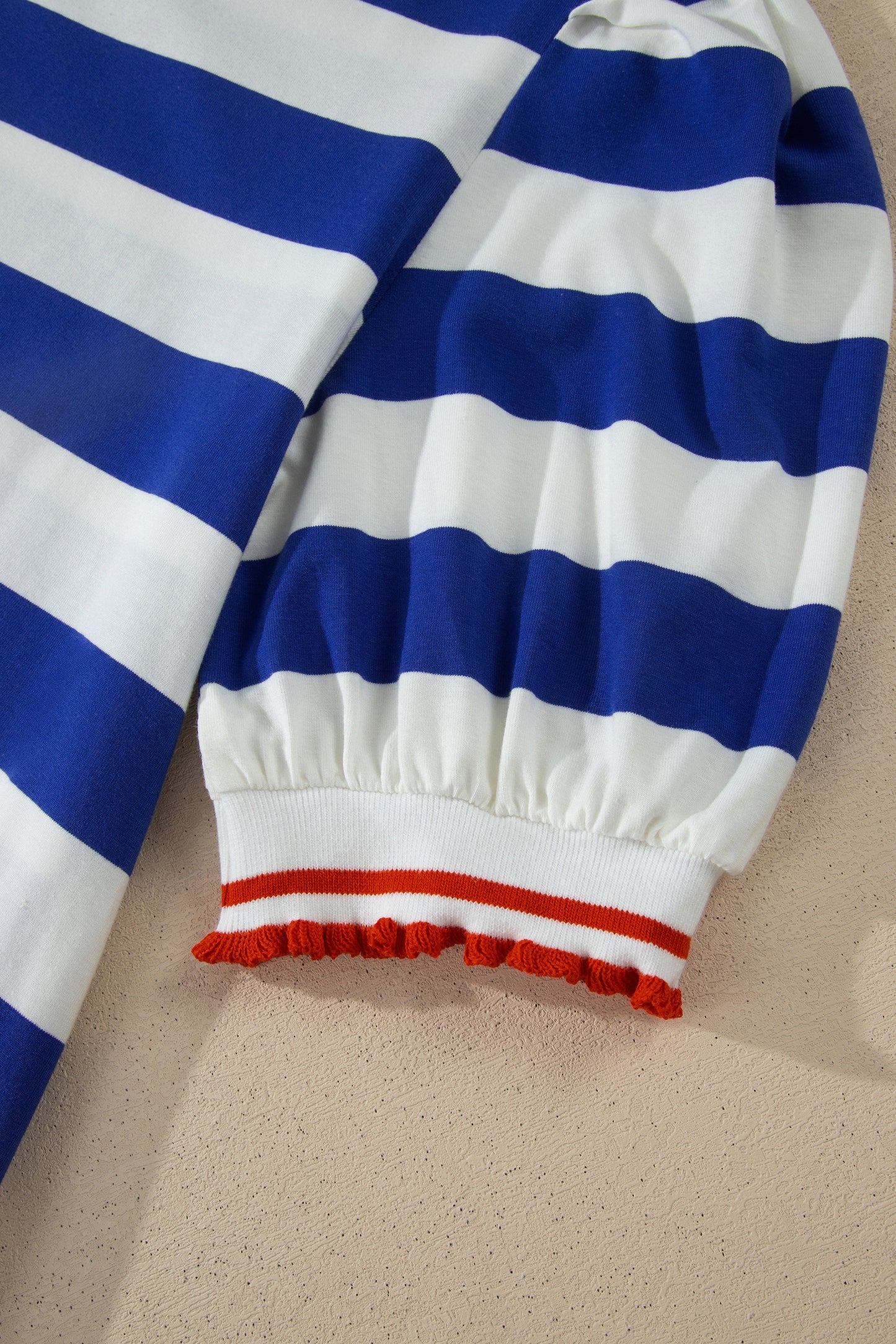 Stripe Puff Sleeve Mini Dress