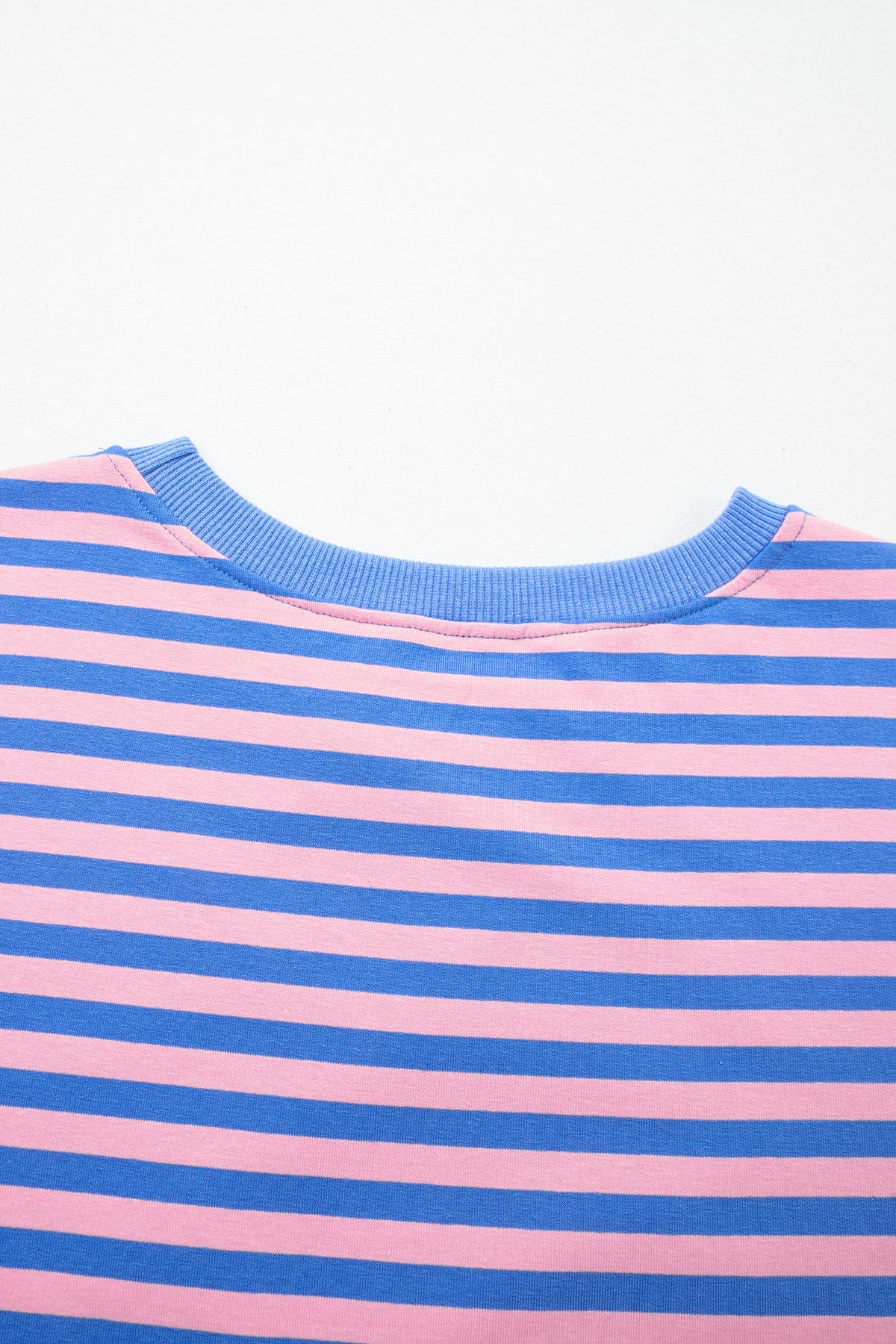 Stripe Short Sleeve Two-Piece Set