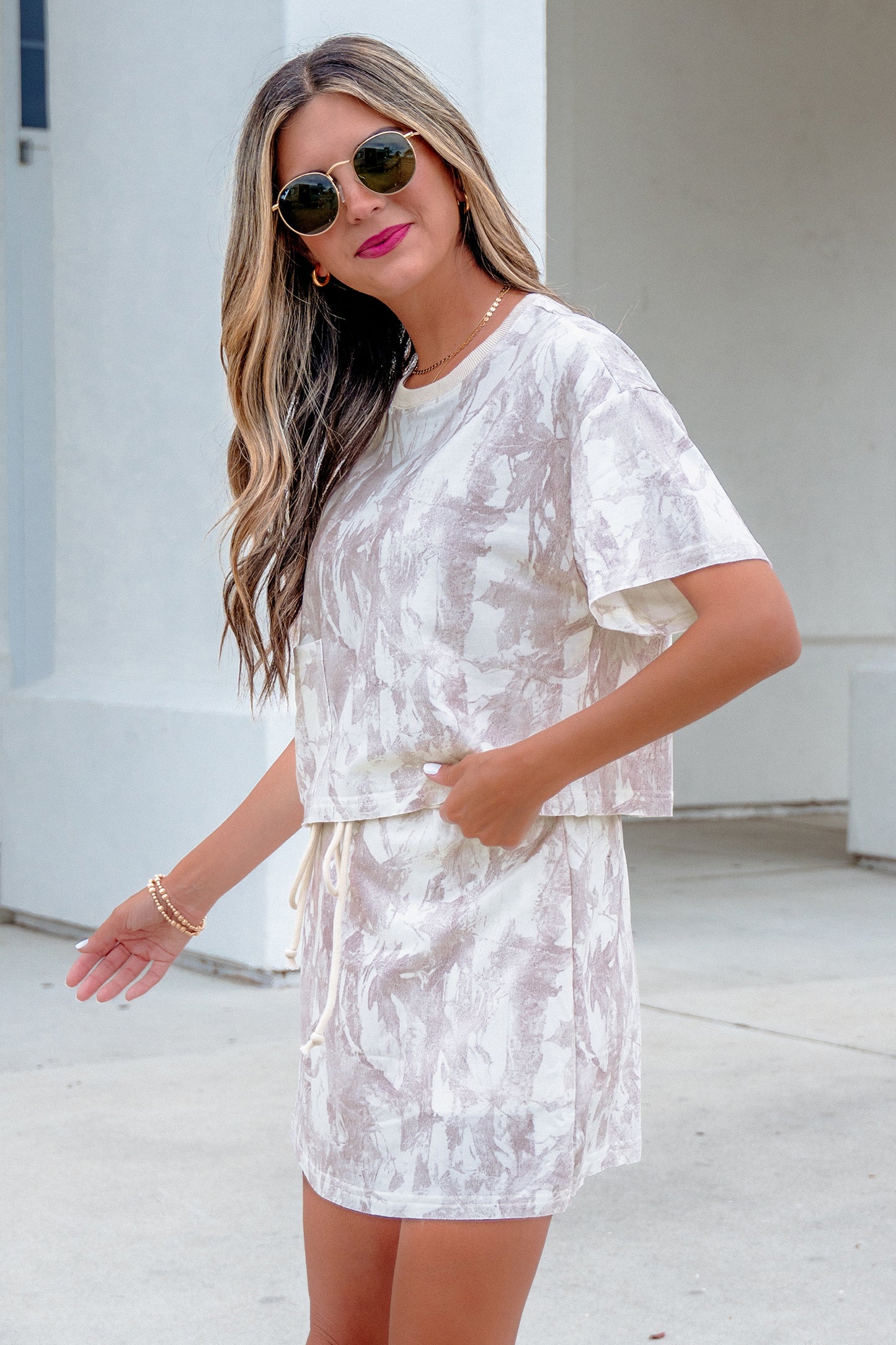 Woodland Camo Raw Two-Piece Set