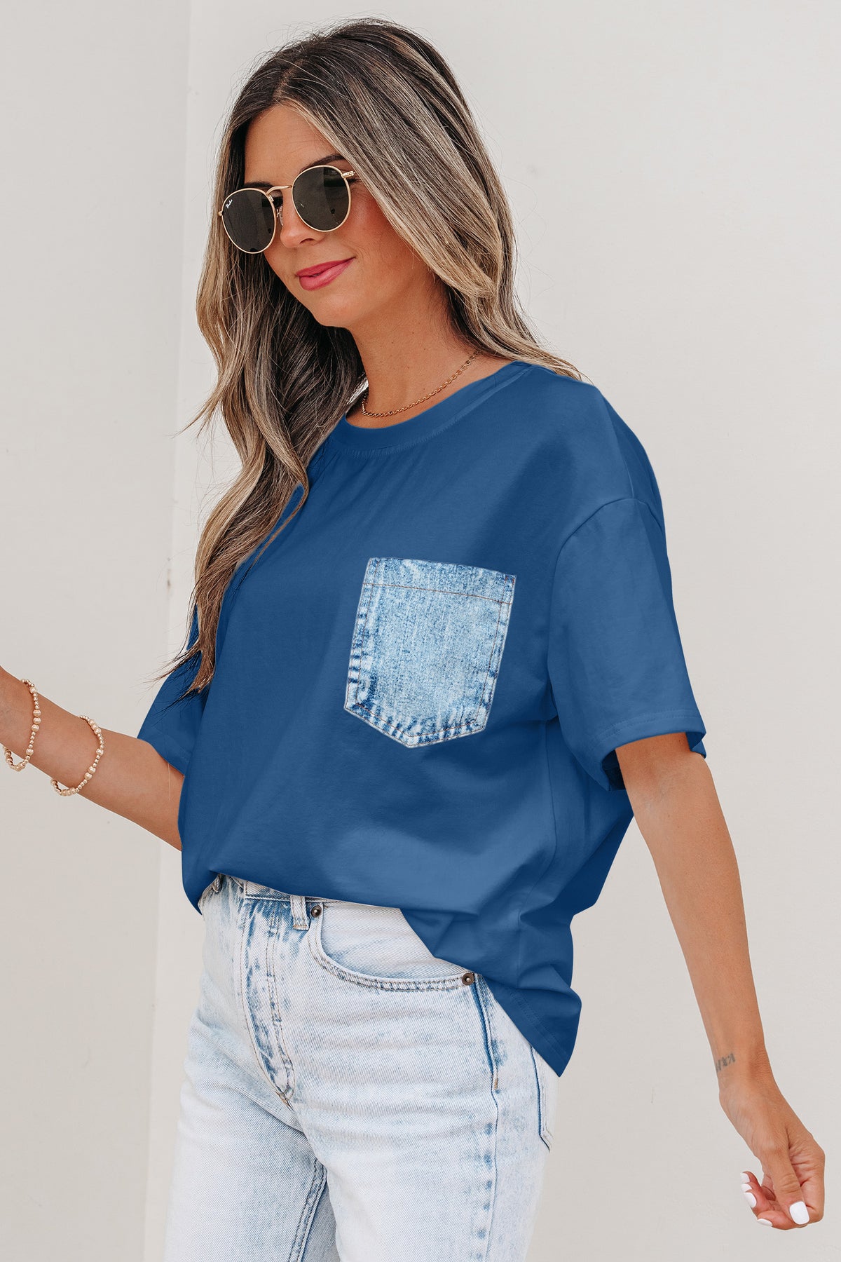 Color Block Short Sleeve Tee