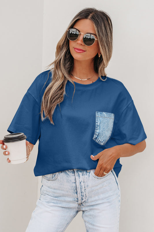 Color Block Short Sleeve Tee