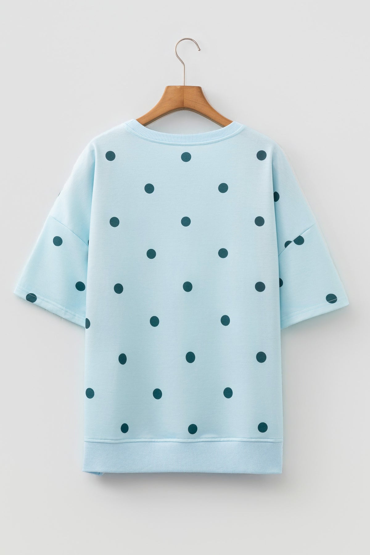 Polka Dot Crossed Oversize Tee