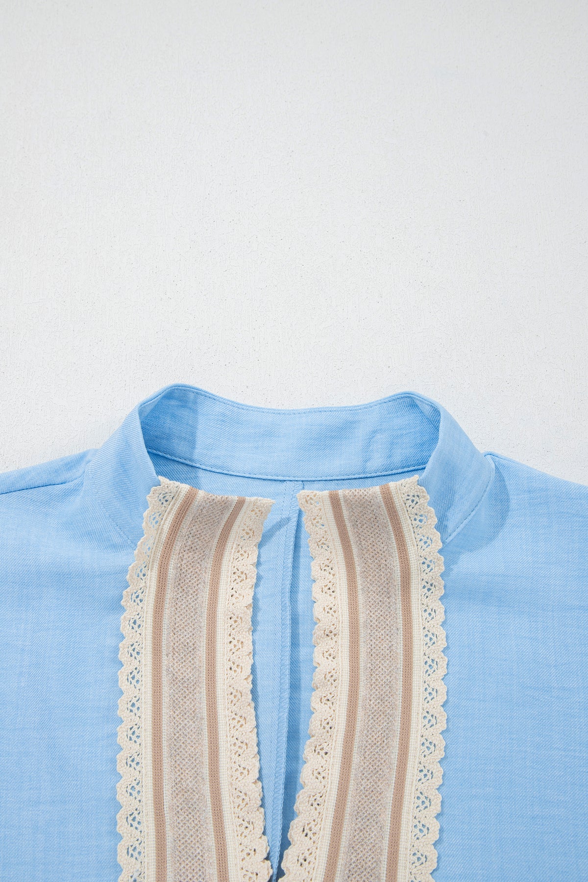 Crochet Lace Short Sleeve Blouse