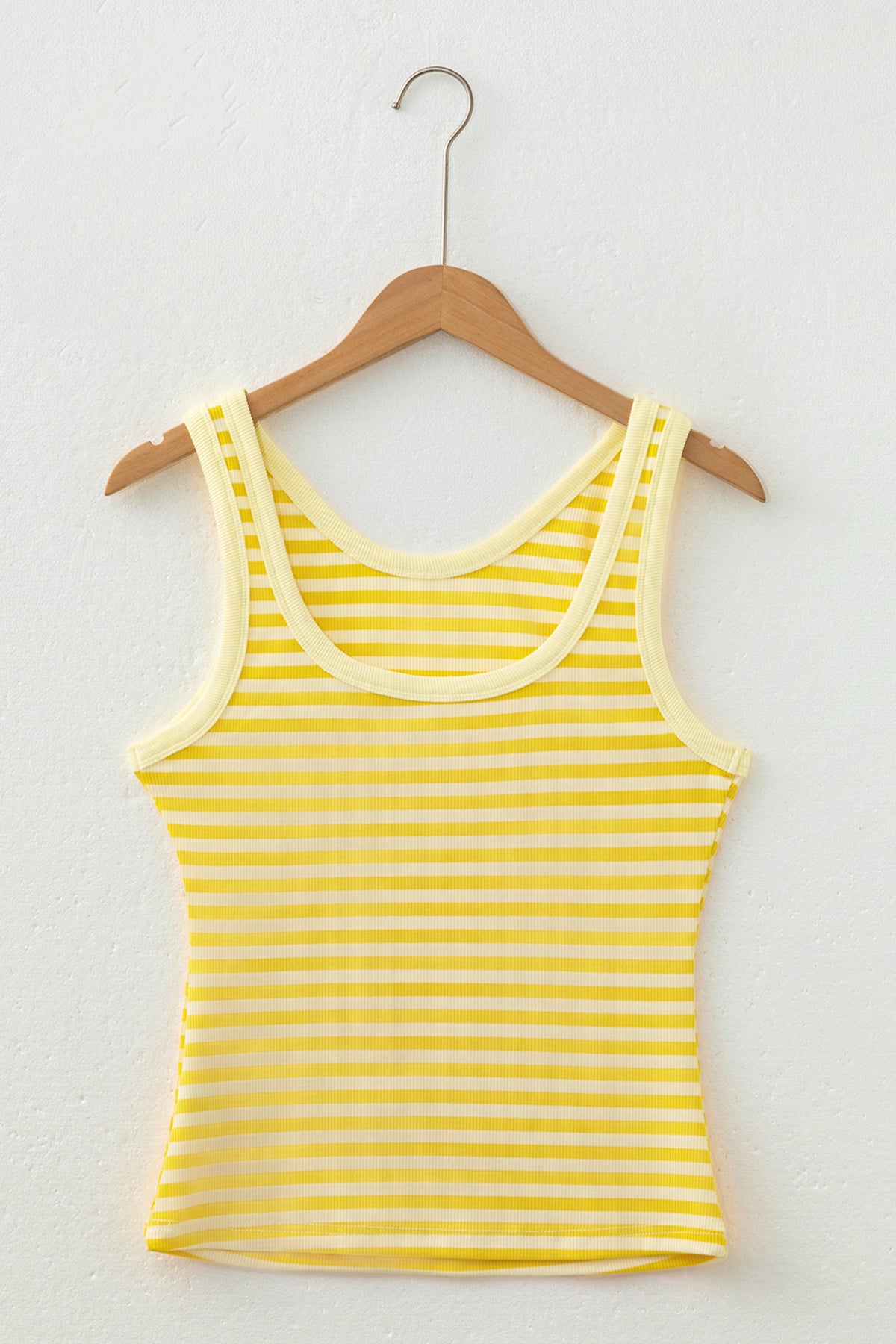 Stripe Ribbed Knit Tank Top