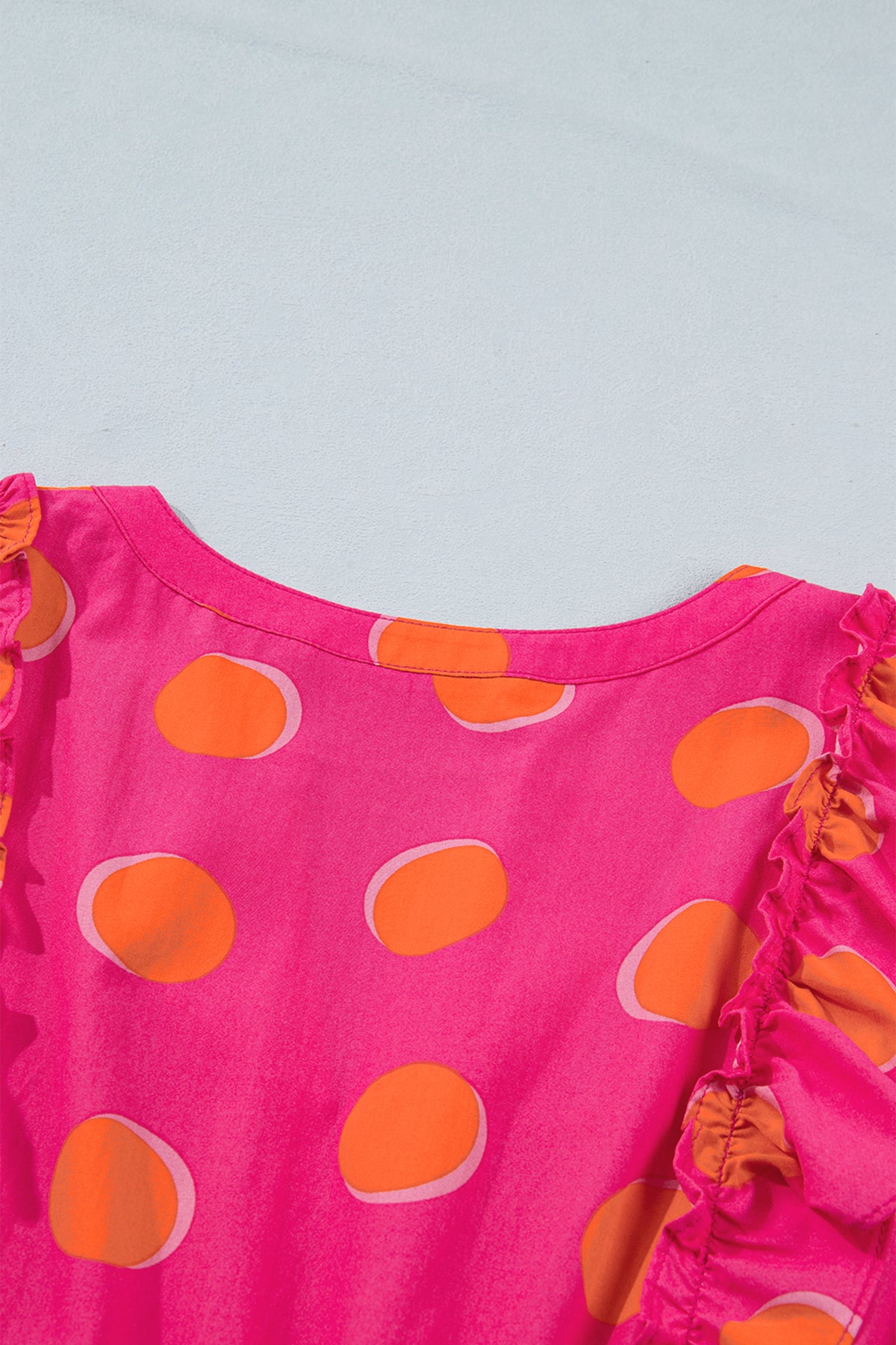 Polka Dot Ruffled Mini Dress