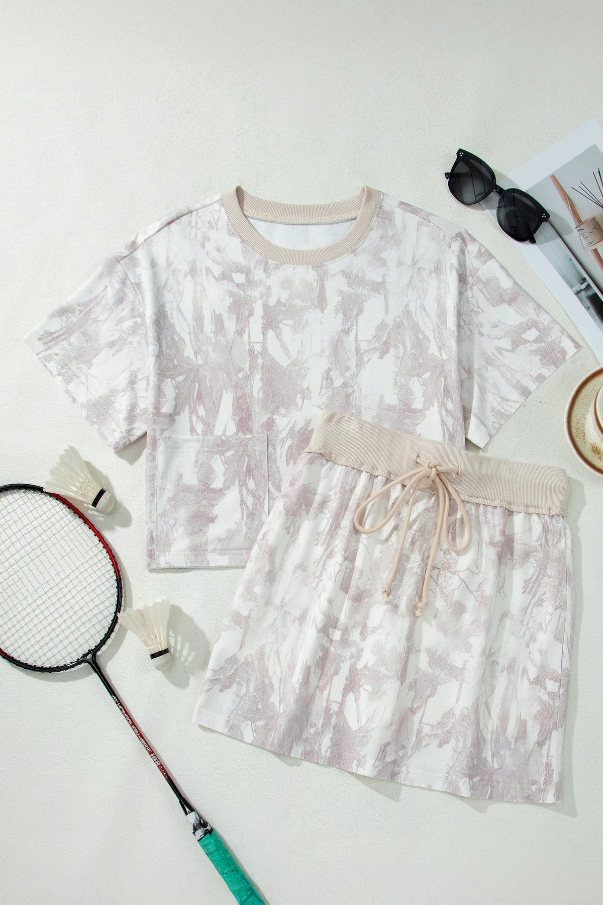 Woodland Camo Raw Two-Piece Set