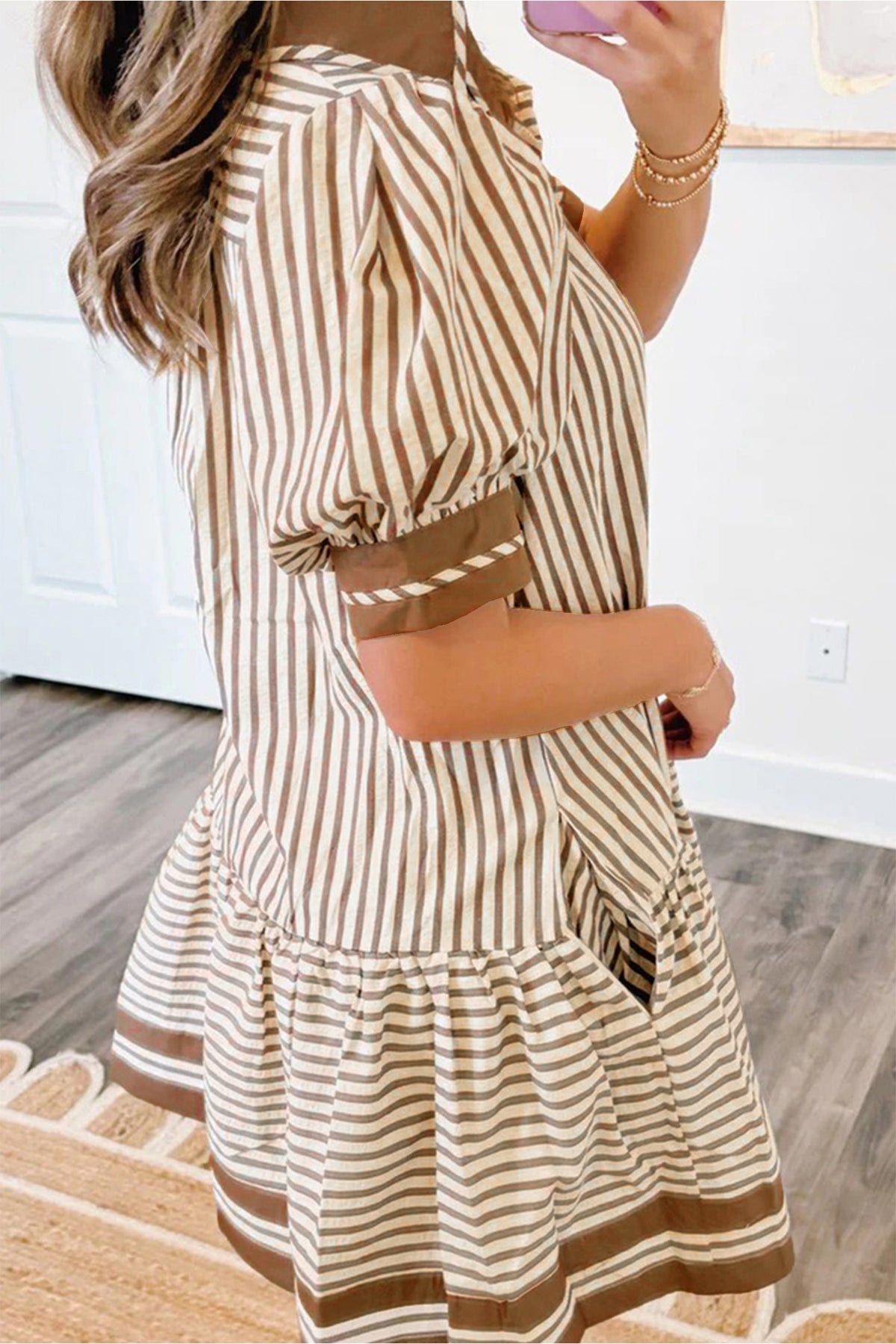 Stripe Color Block Mini Dress